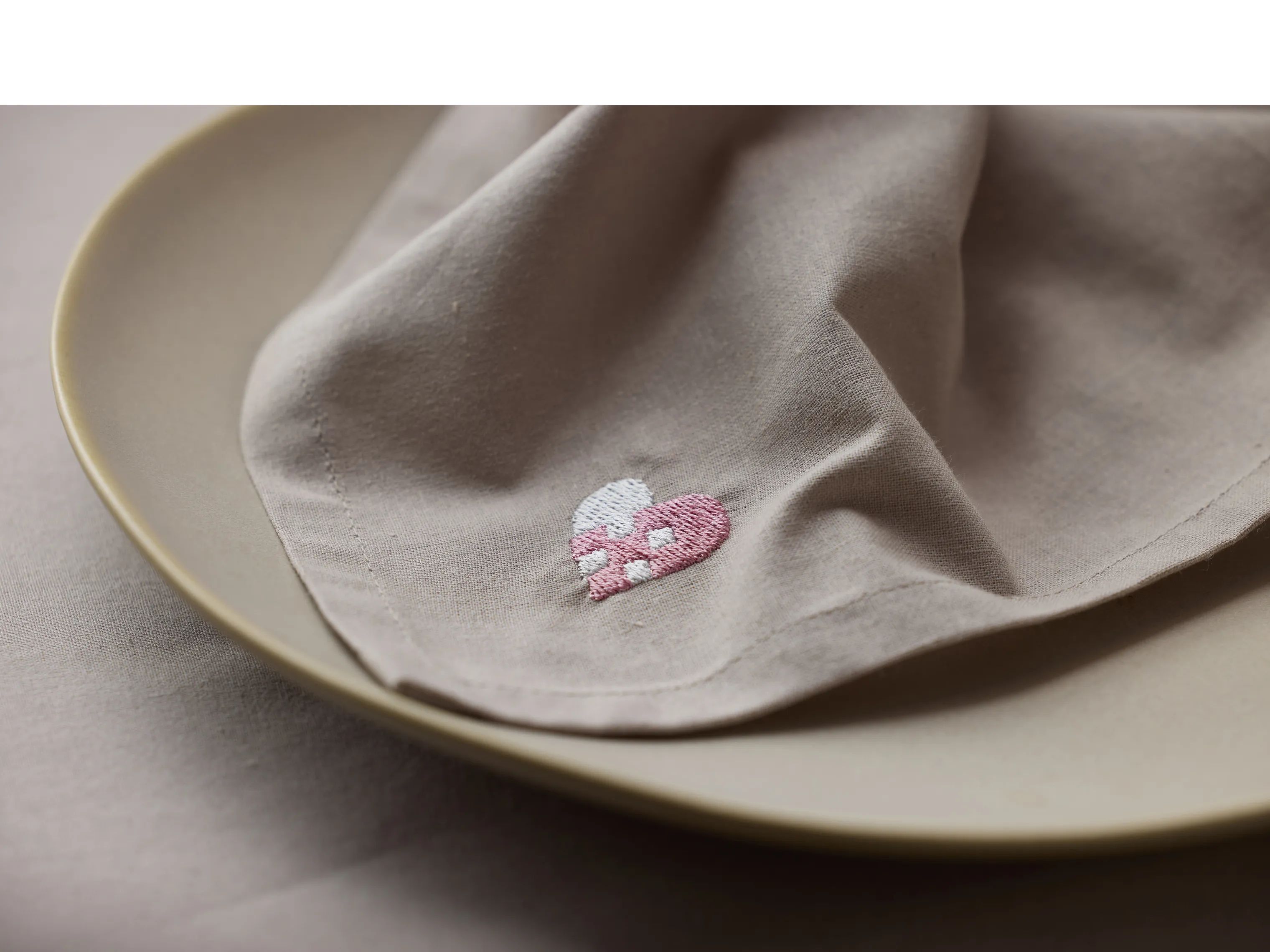 Södahl Juleservietter Christmas Hearts Stofservietter - 4 stk i Rose, 2