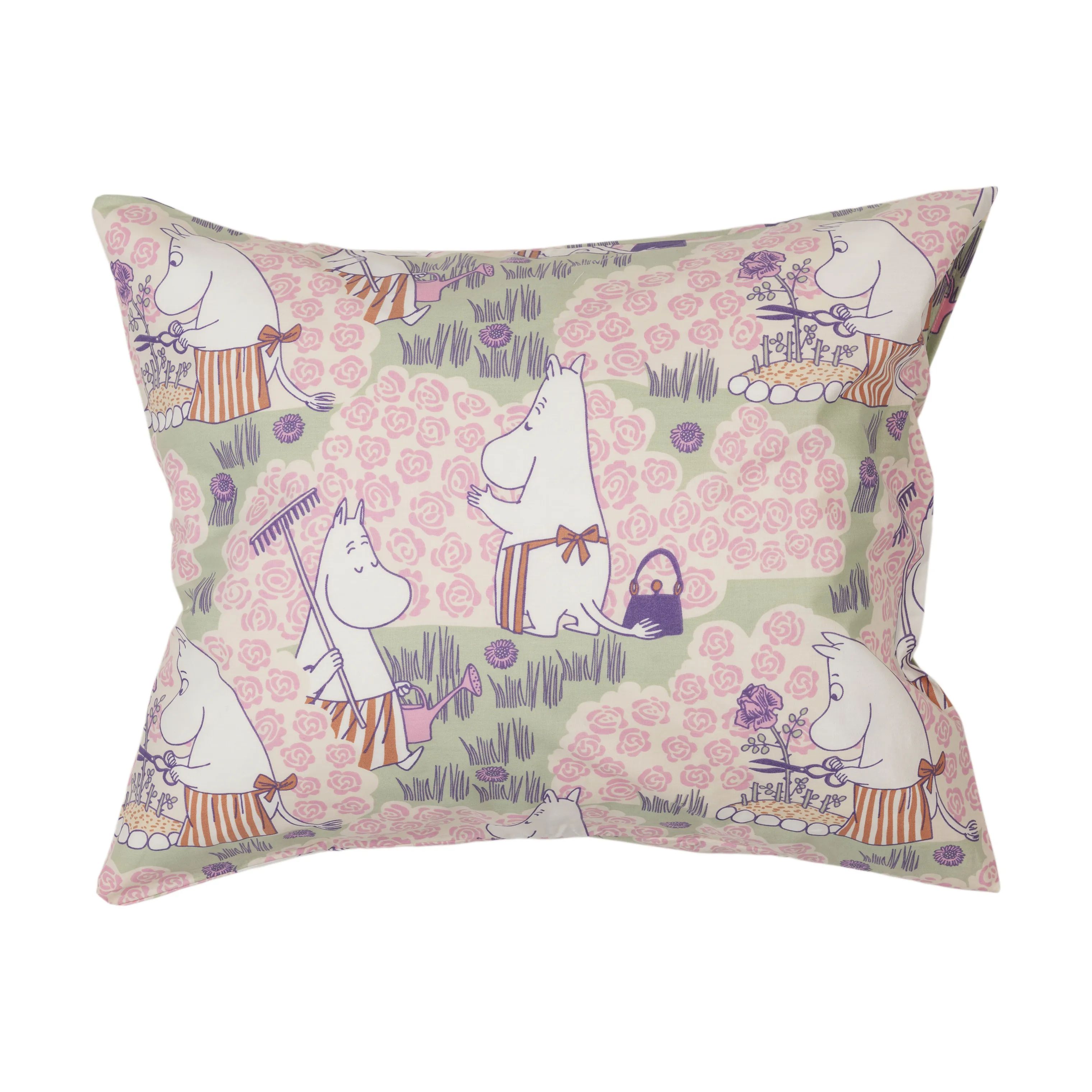 Moomin Arabia Hovedpudebetræk Kærester Pudebetræk - Rosenhavemønsteret i Multifarvet, B70 x L50 cm, 1