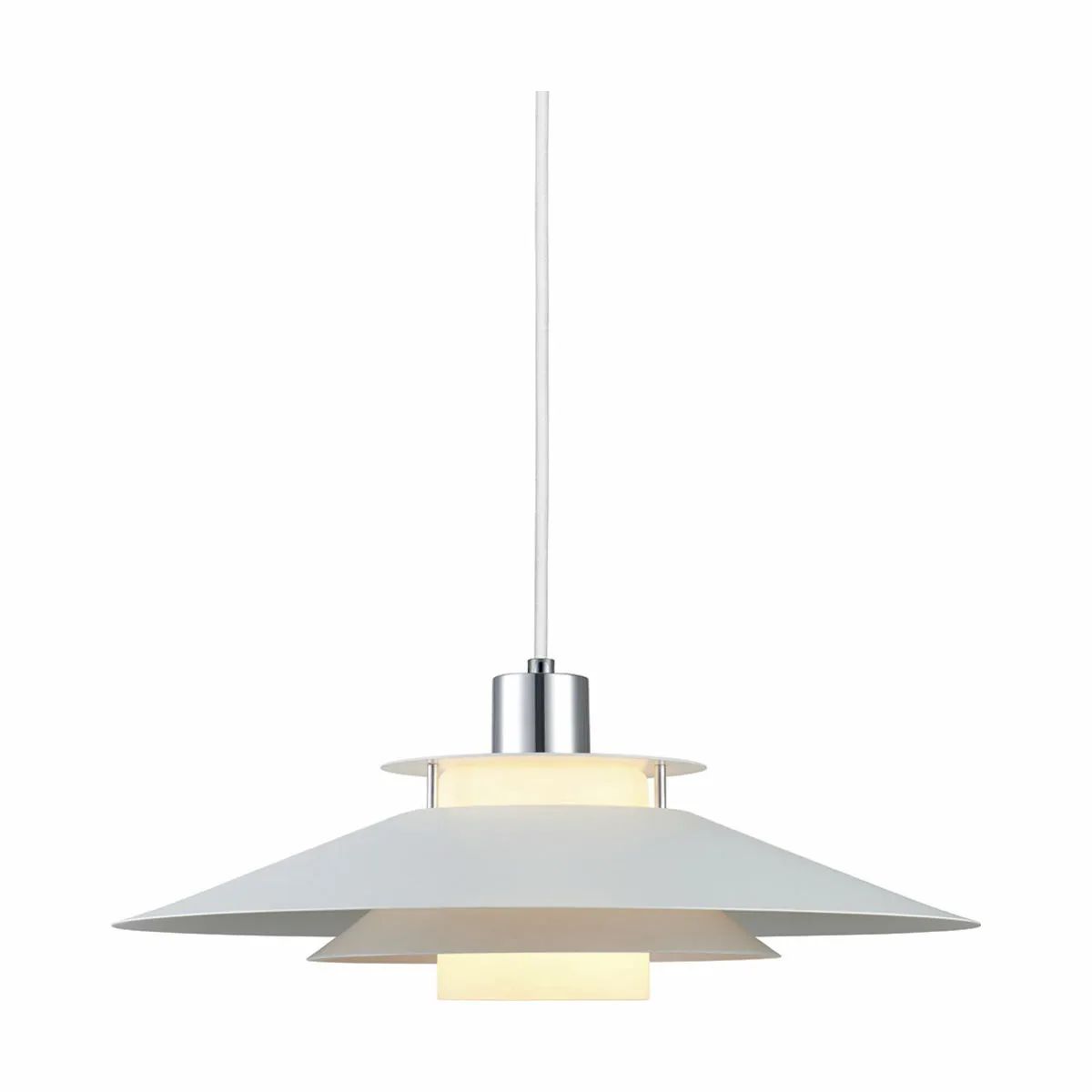 Halo Design Pendler Rivoli Pendel i Hvid/krom, 40 cm, 1