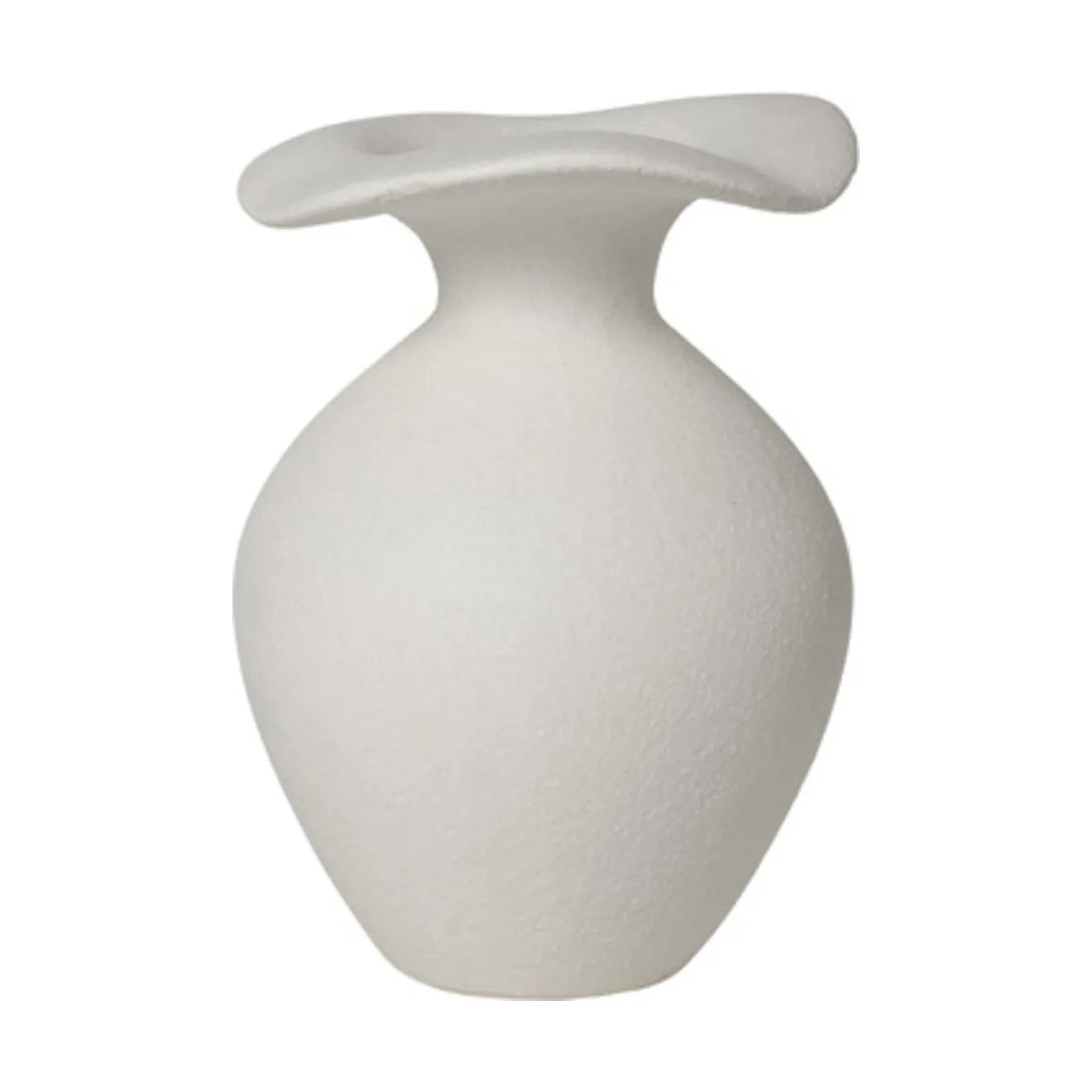 Broste Copenhagen Vaser Florentina Vase i Hvid, H14 x Ø9,5, 1