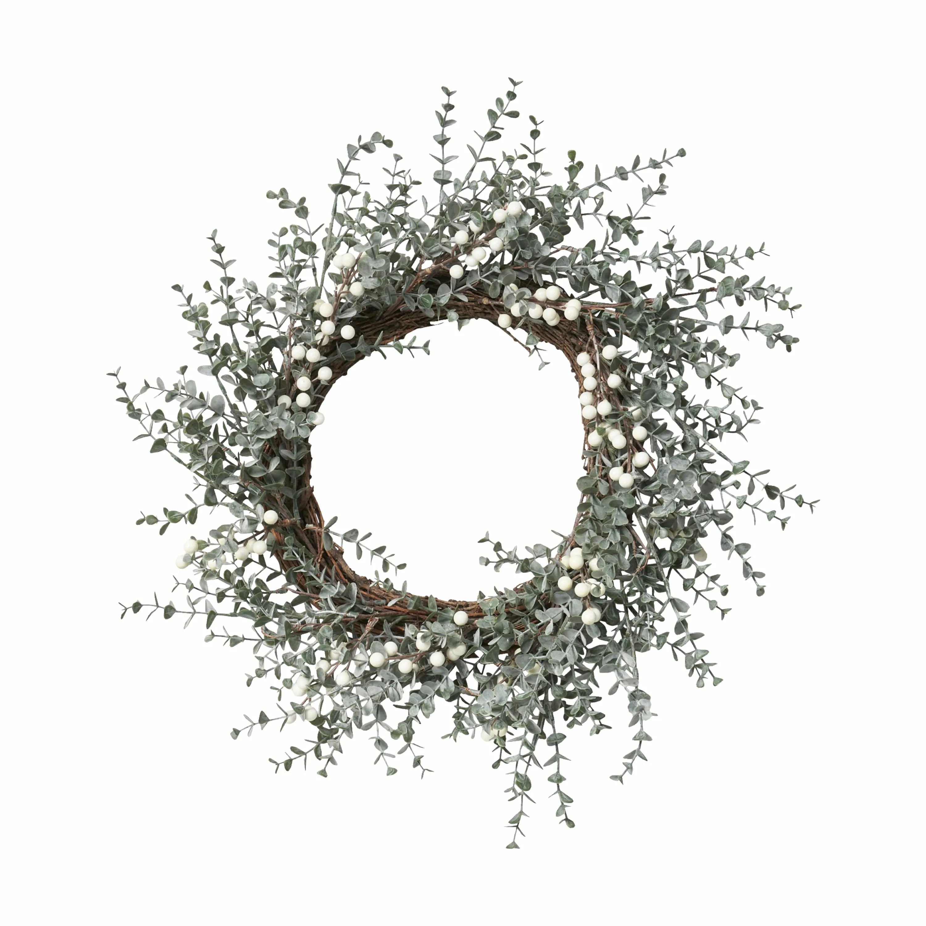 Lene Bjerre Øvrigt julepynt Vintia krans i green/off white, 1