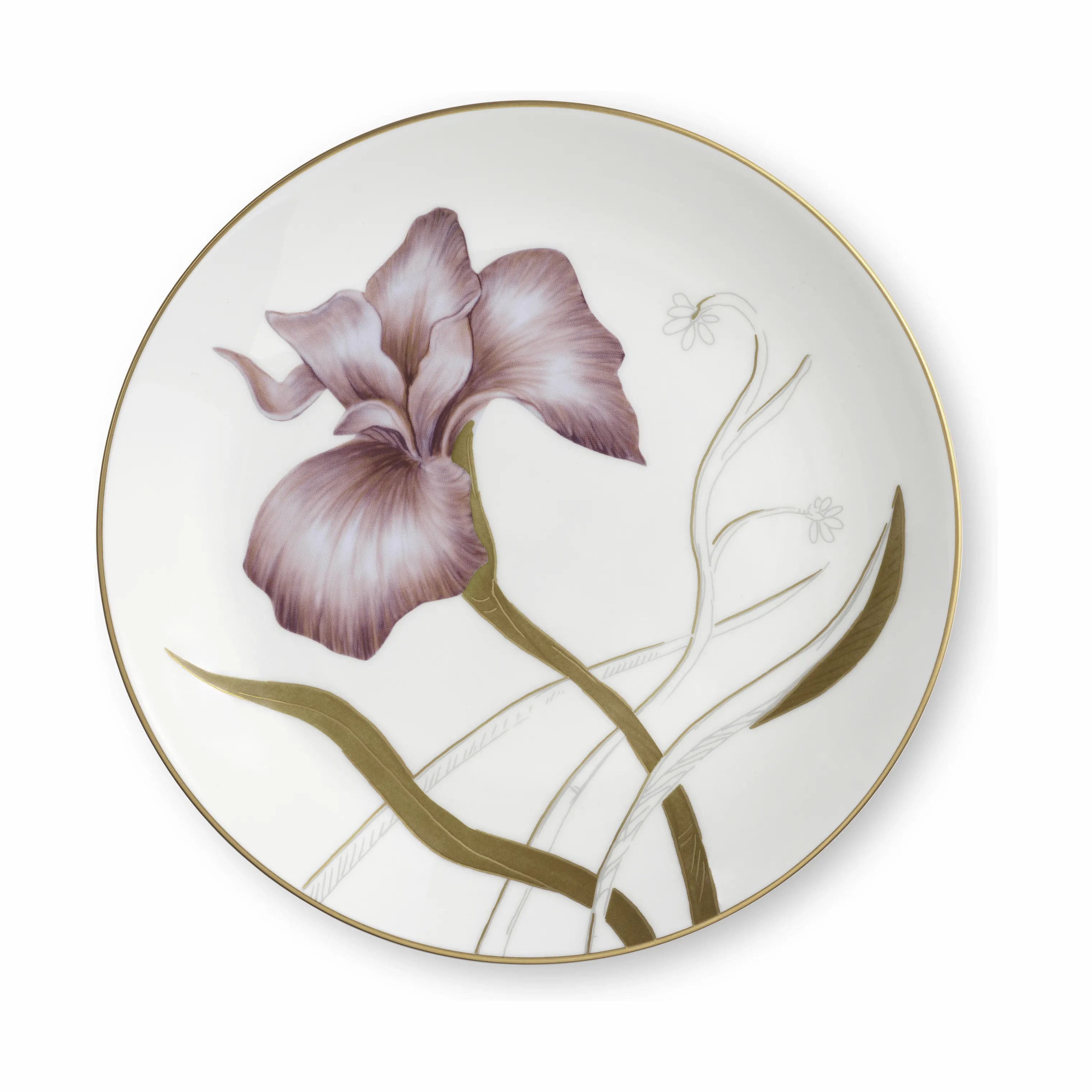 Royal Copenhagen Frokosttallerkener Flora Tallerken - Iris i Iris, 19 cm, 1