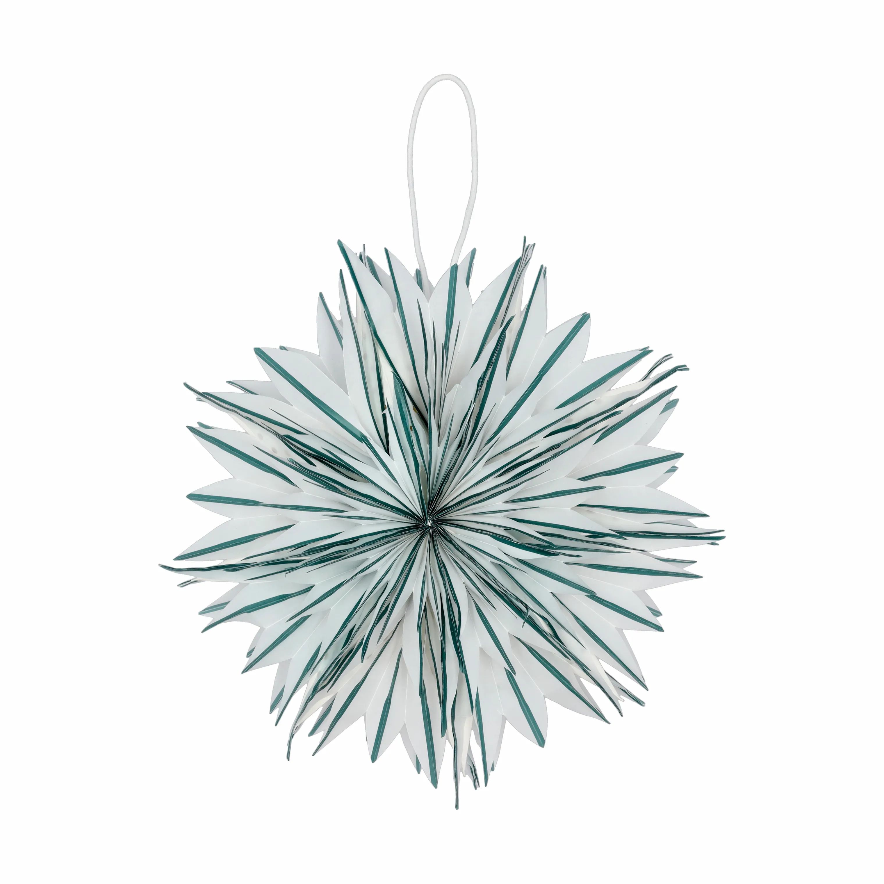 Casa Christmas Juleophæng Stjerne i Hvid/grøn, 35 cm, 1