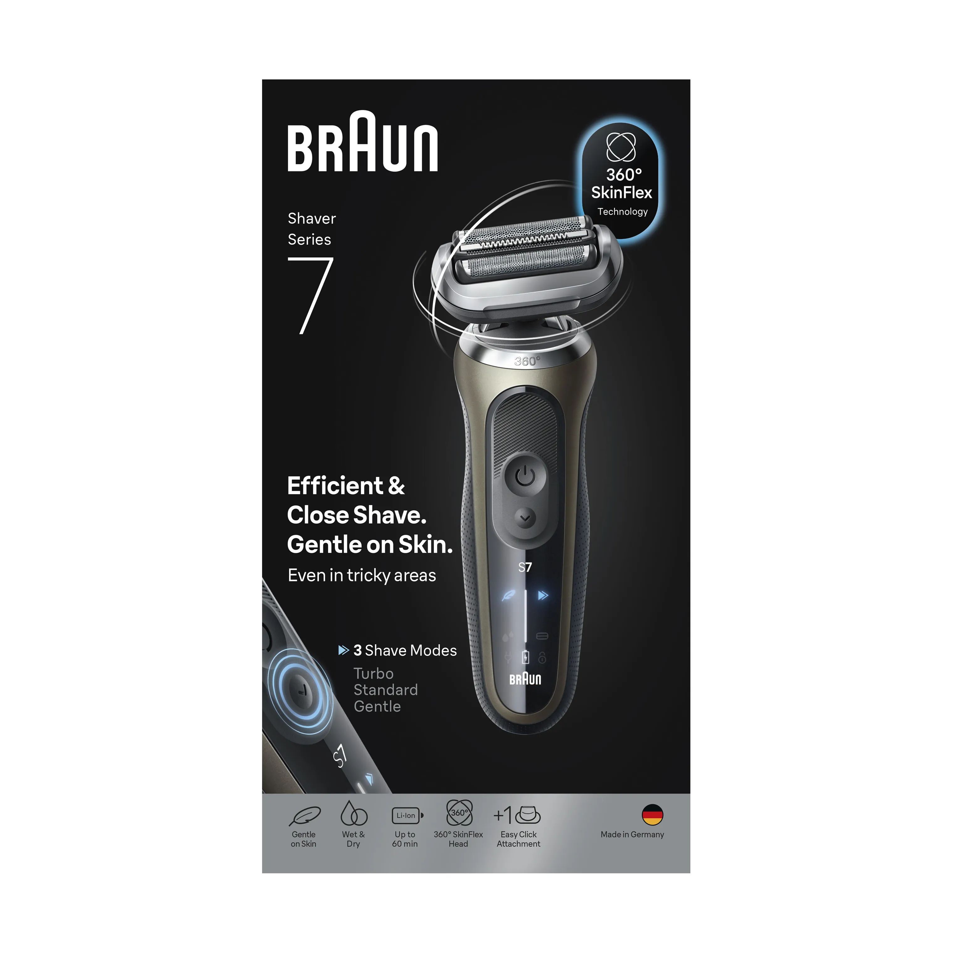 Braun Barbermaskiner Serie 7 Barbermaskine C1200S i Gold, 2