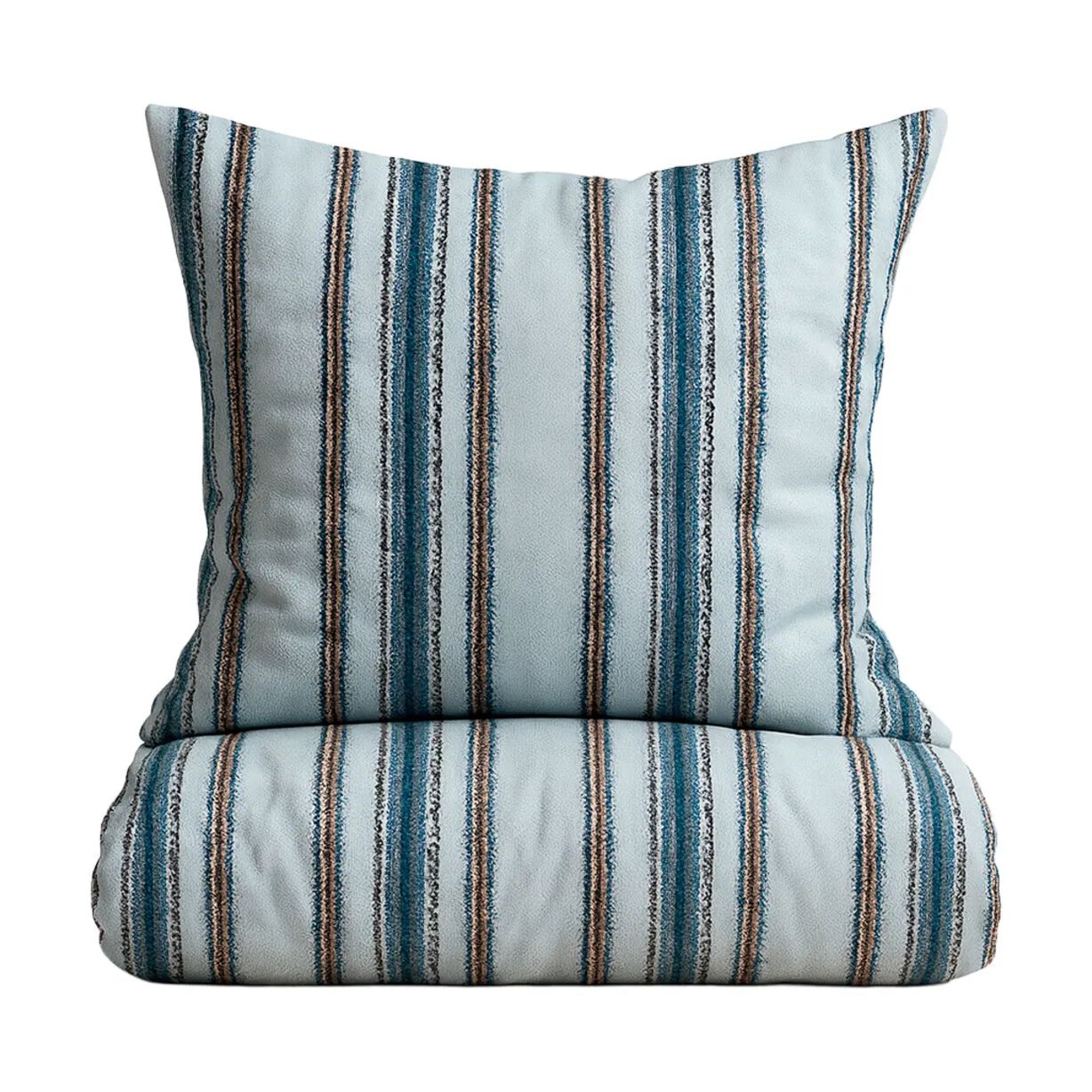 omhu x Mads Barfod Sengetøj Steamline Streamline Sengetøj i Aqua, B140 x L220 cm, 1