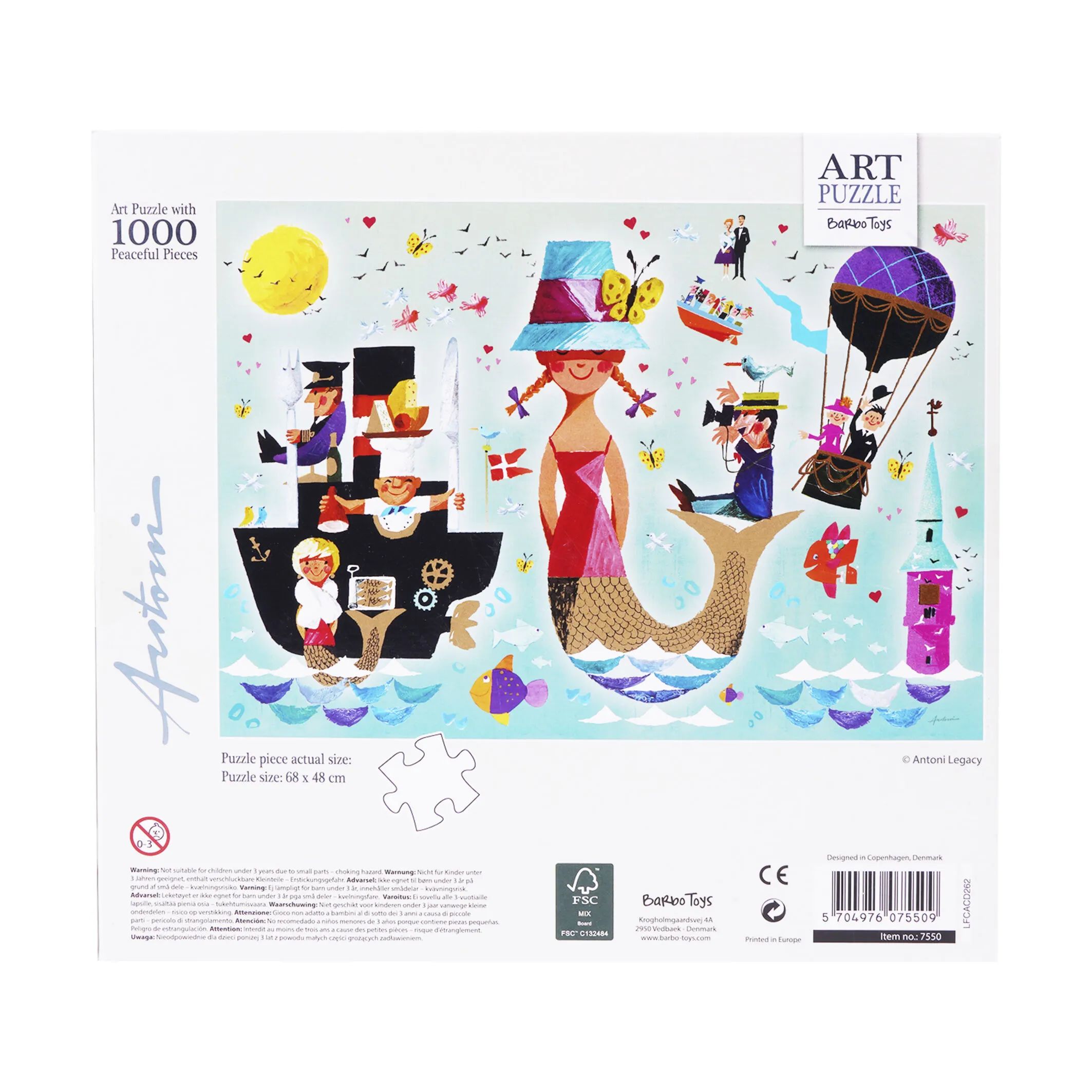 Barbo Toys Puslespil Ib Antoni Puslespil - Havfruen i Havfruen, 4
