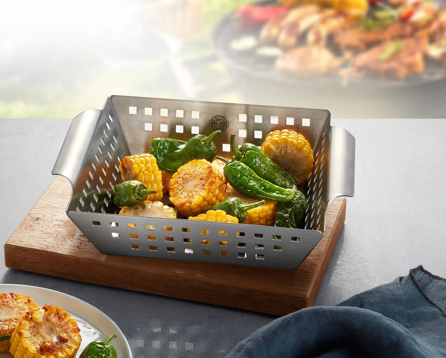 Gefu Grillredskaber Gefu Grill Grillbakke i 25 cm, 2