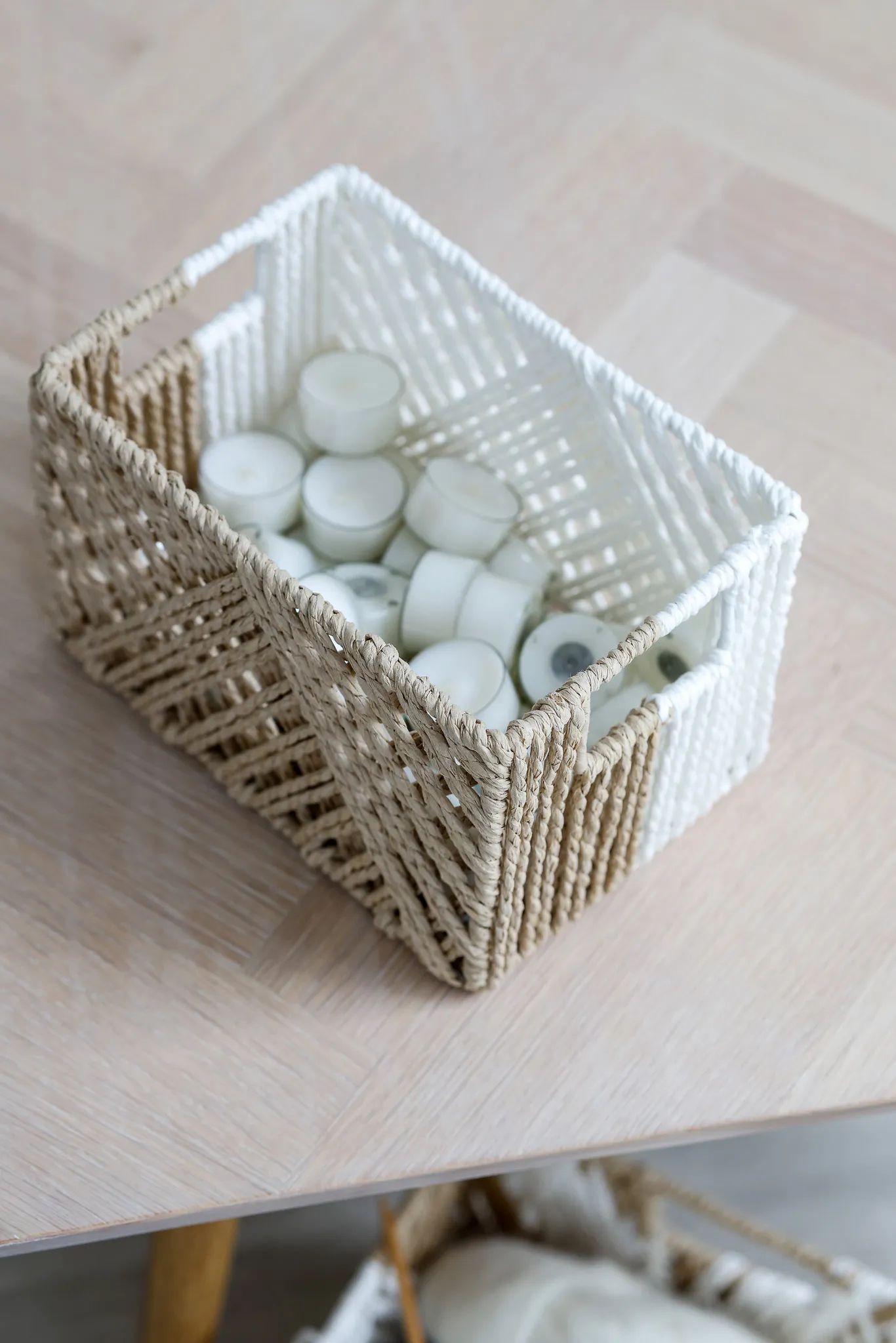 CASA Living Kurve Kurv i Natur/hvid, 2