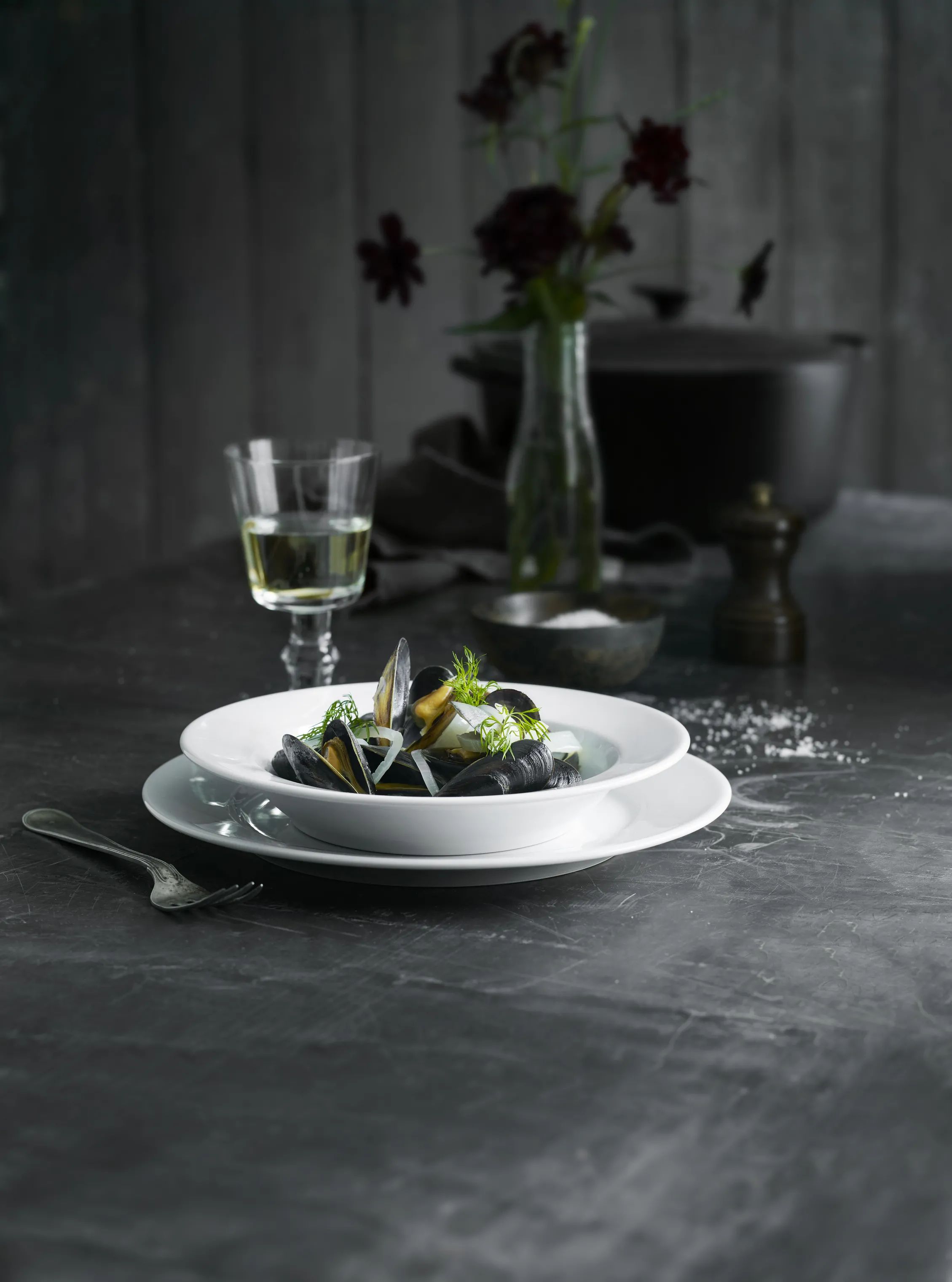 Pillivuyt Pastatallerkener Sancerre Pastatallerken i Hvid, 26 cm, 2
