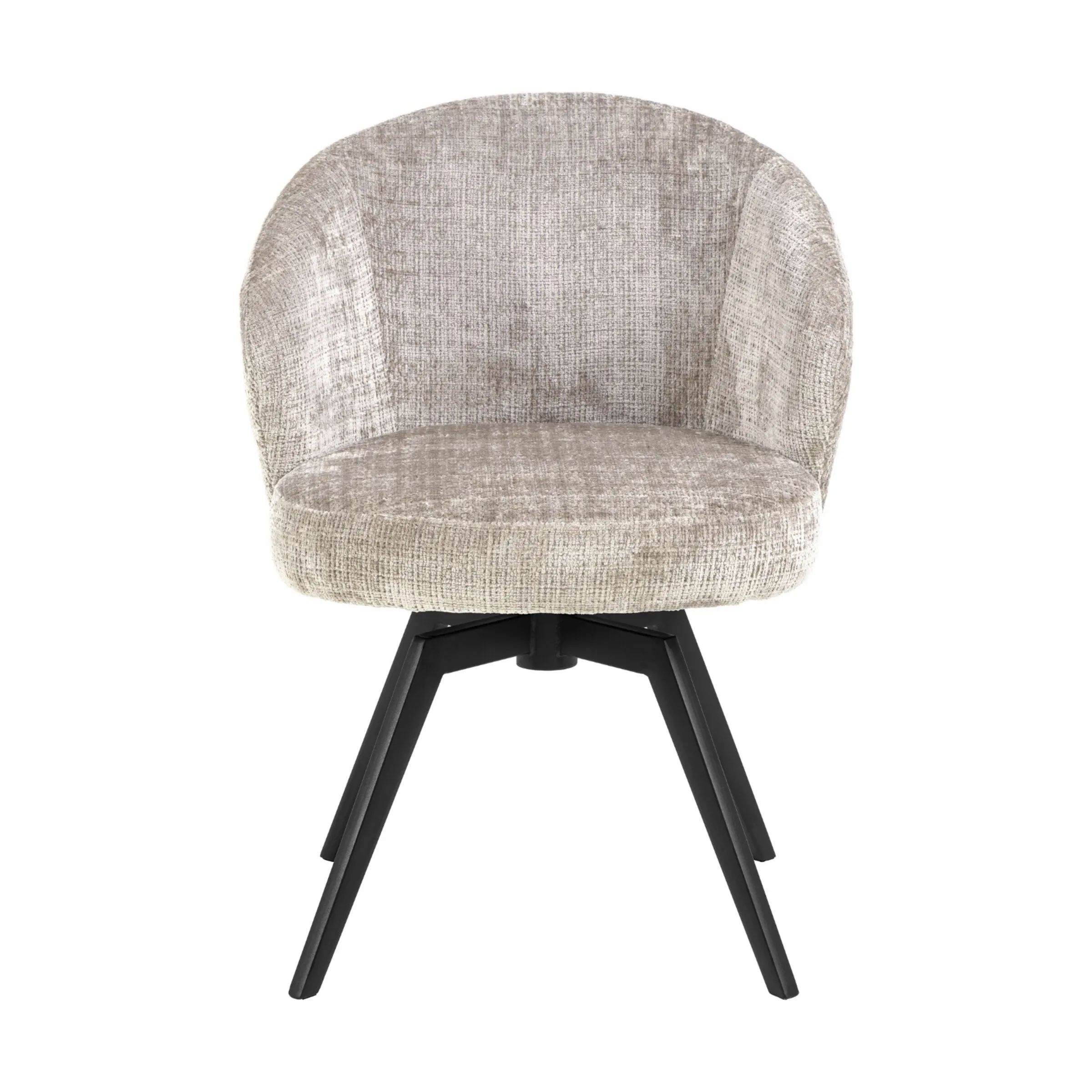 CASA Living Spisebordsstole Darlene Spisebordsstol i Beige/mat sort, 1