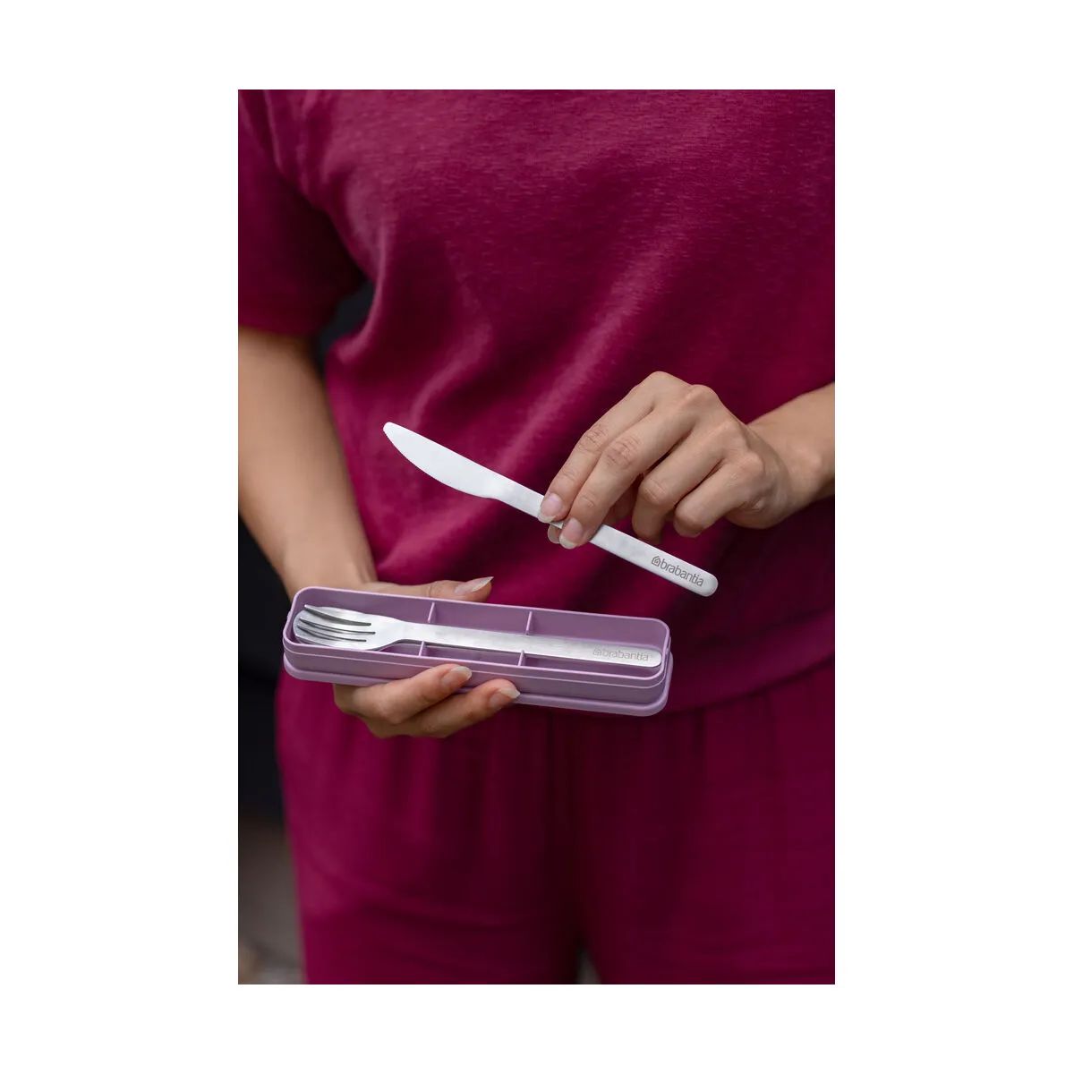Brabantia Bestiksæt Make & Take Bestiksæt i Lilac Pink, 3