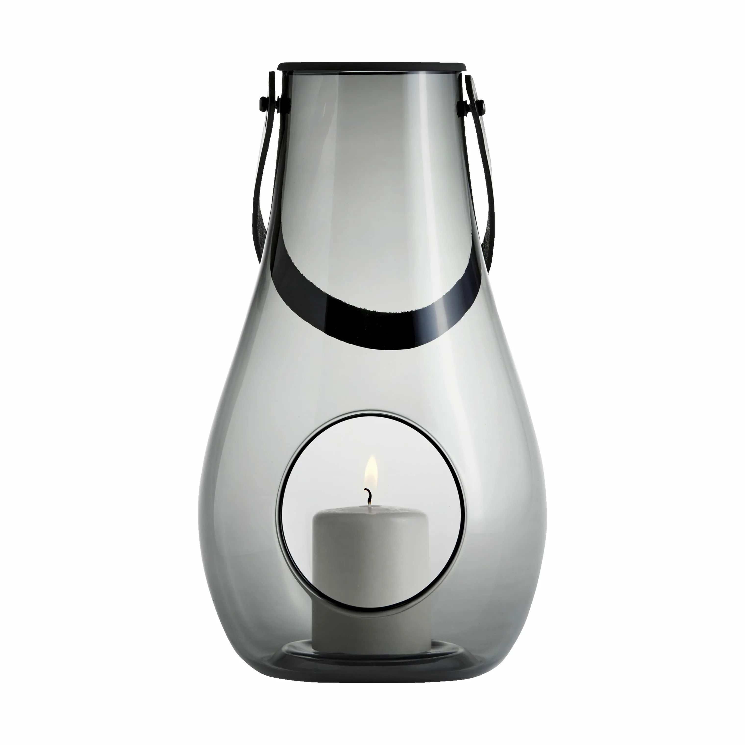 Holmegaard Lanterner Design with Light Lanterne i Smoke, 29 cm, 1