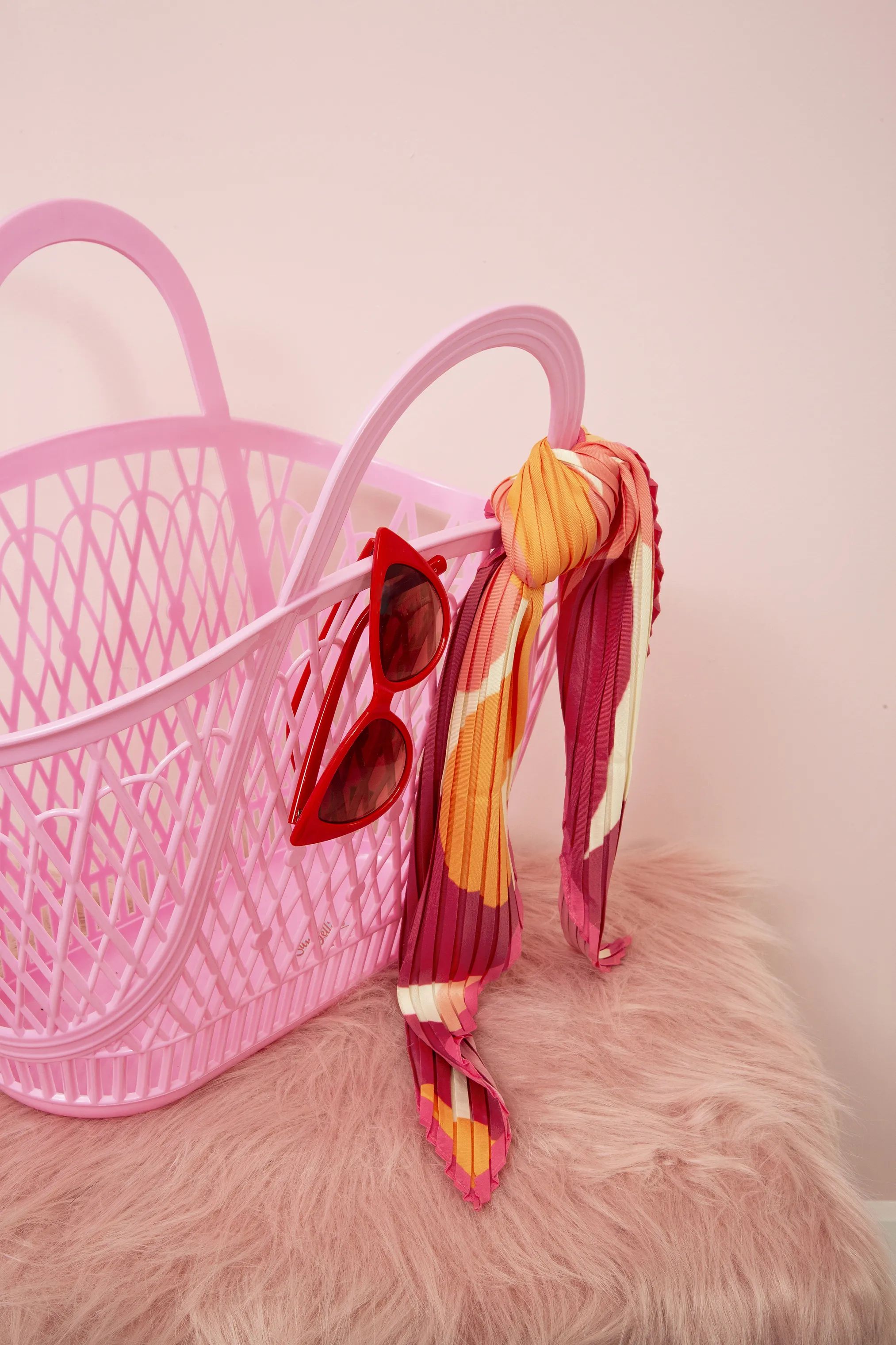 Sun Jellies Øvrigt interiør Betty Basket Betty Taske i Bubblegum Pink, 3