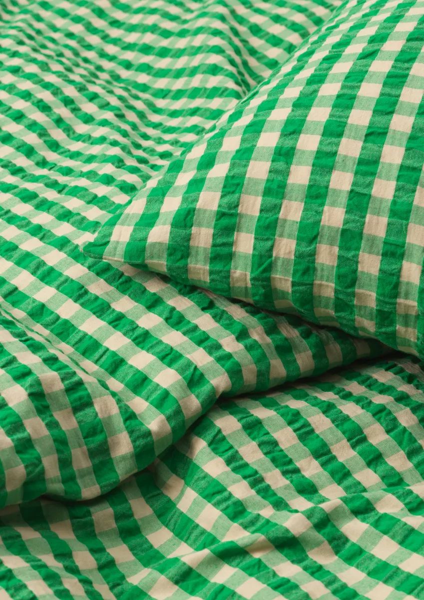 Juna Sengetøj Bæk&Bølge Sengetøj i grøn/sand, B140 x L220 cm, 3