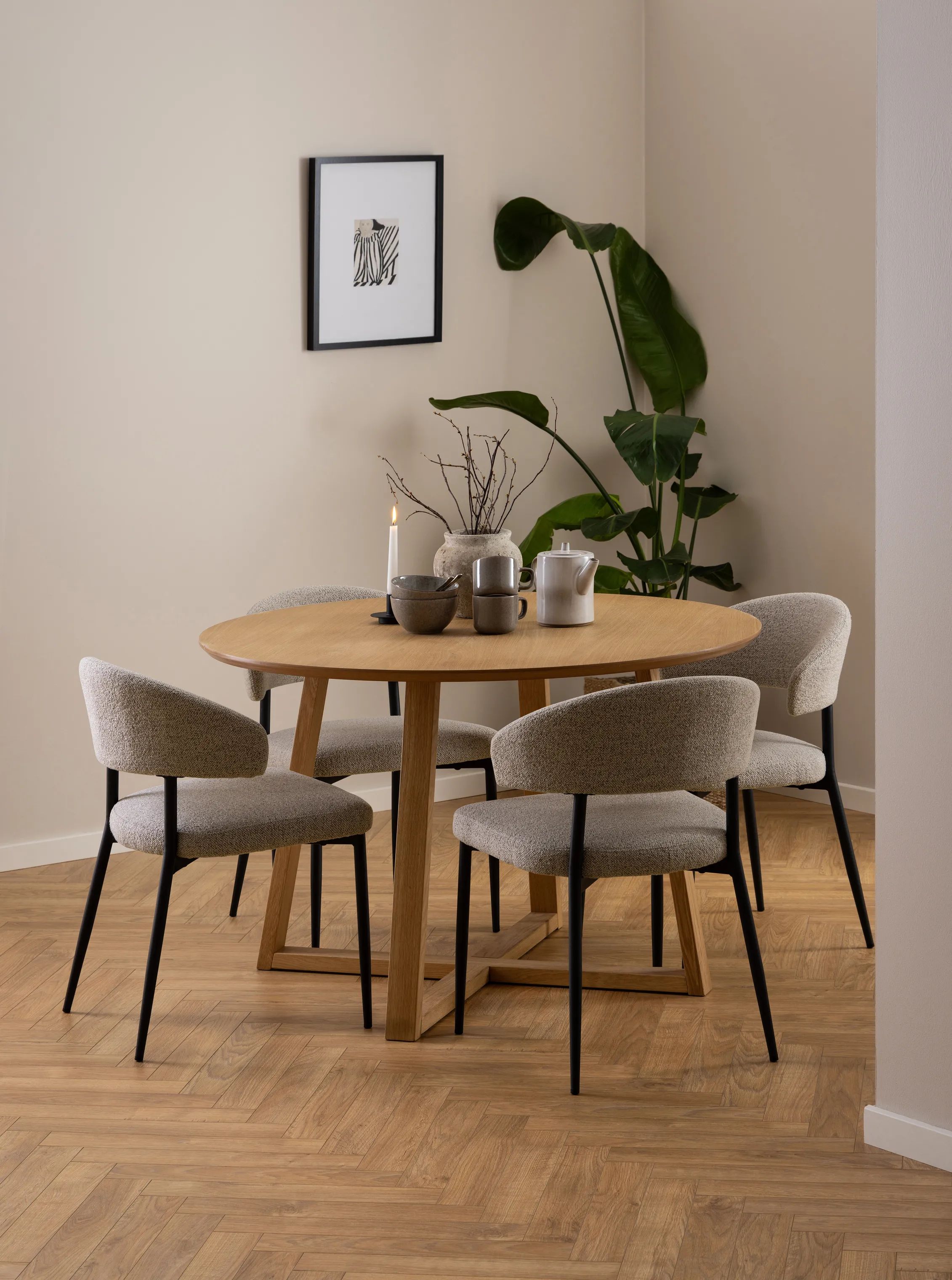 CASA Living Spiseborde Malika Spisebord i natur, 3