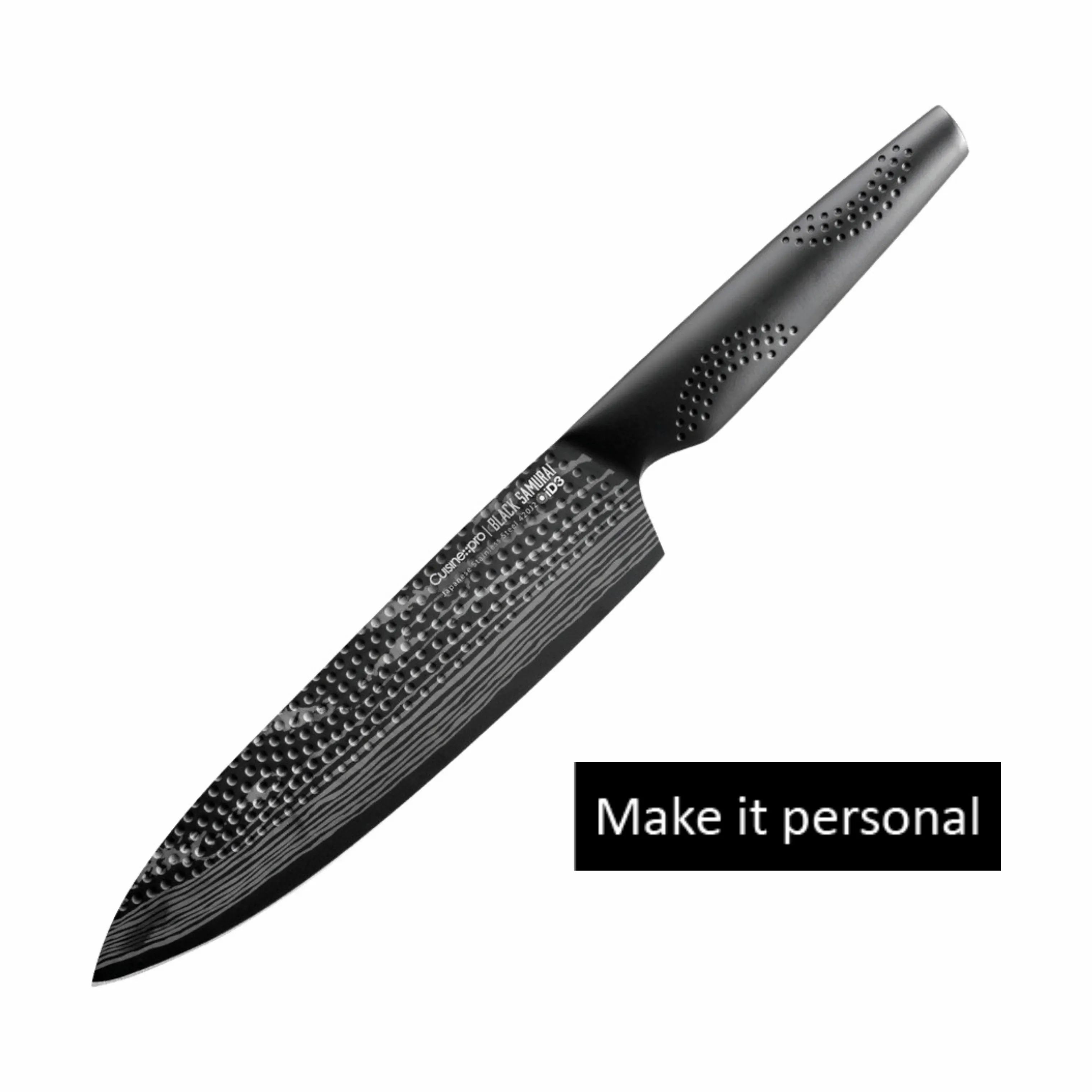 THE CUSTOM CHEF™ Kokkeknive Cuisine::pro®
iD3 BLACK SAMURAI™ Cuisine::pro iD3 BLACK SAMURAI™ Kokkekniv i Sort, 1