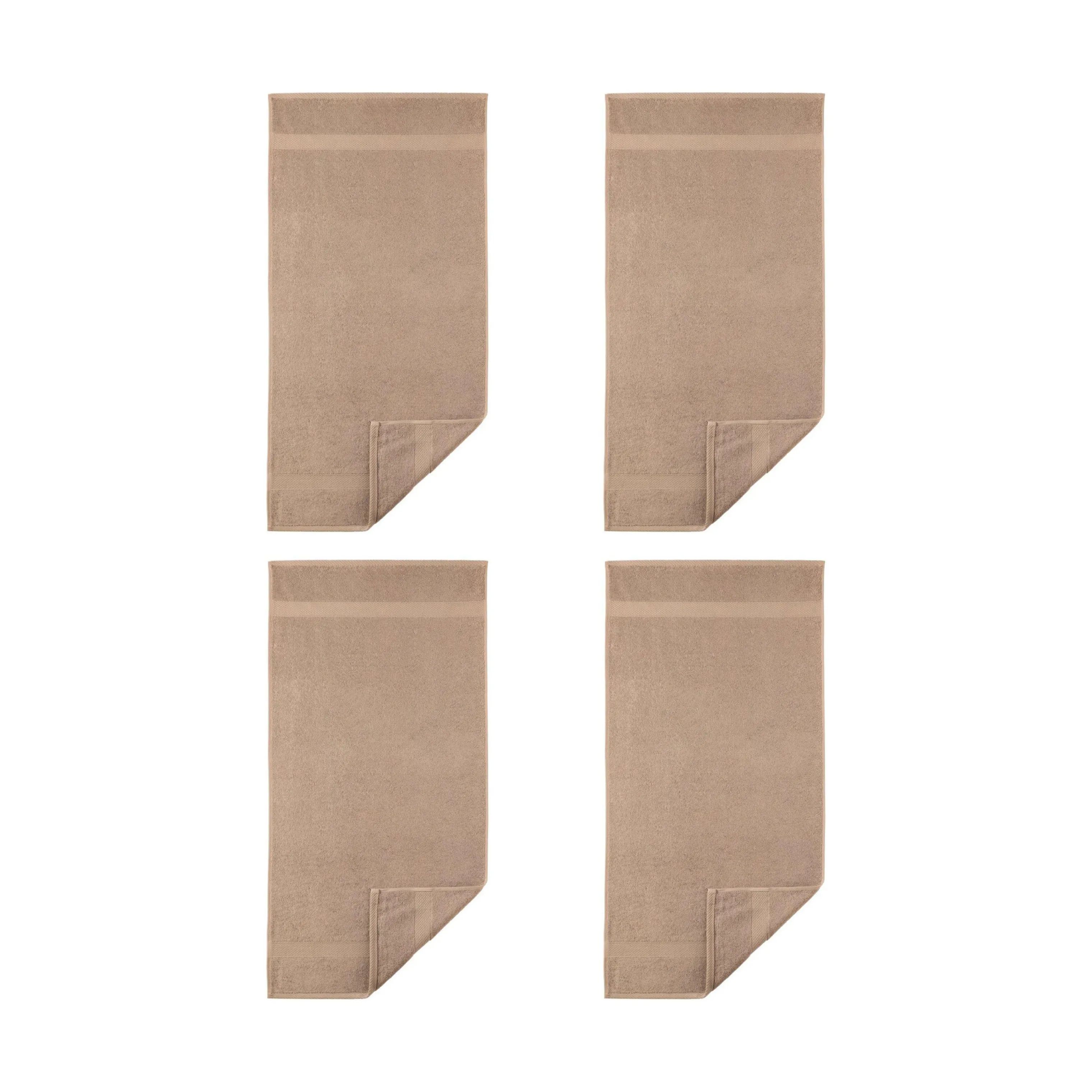 Egeria Håndklæder Diamant Håndklæde - 4 stk. i Taupe, 1