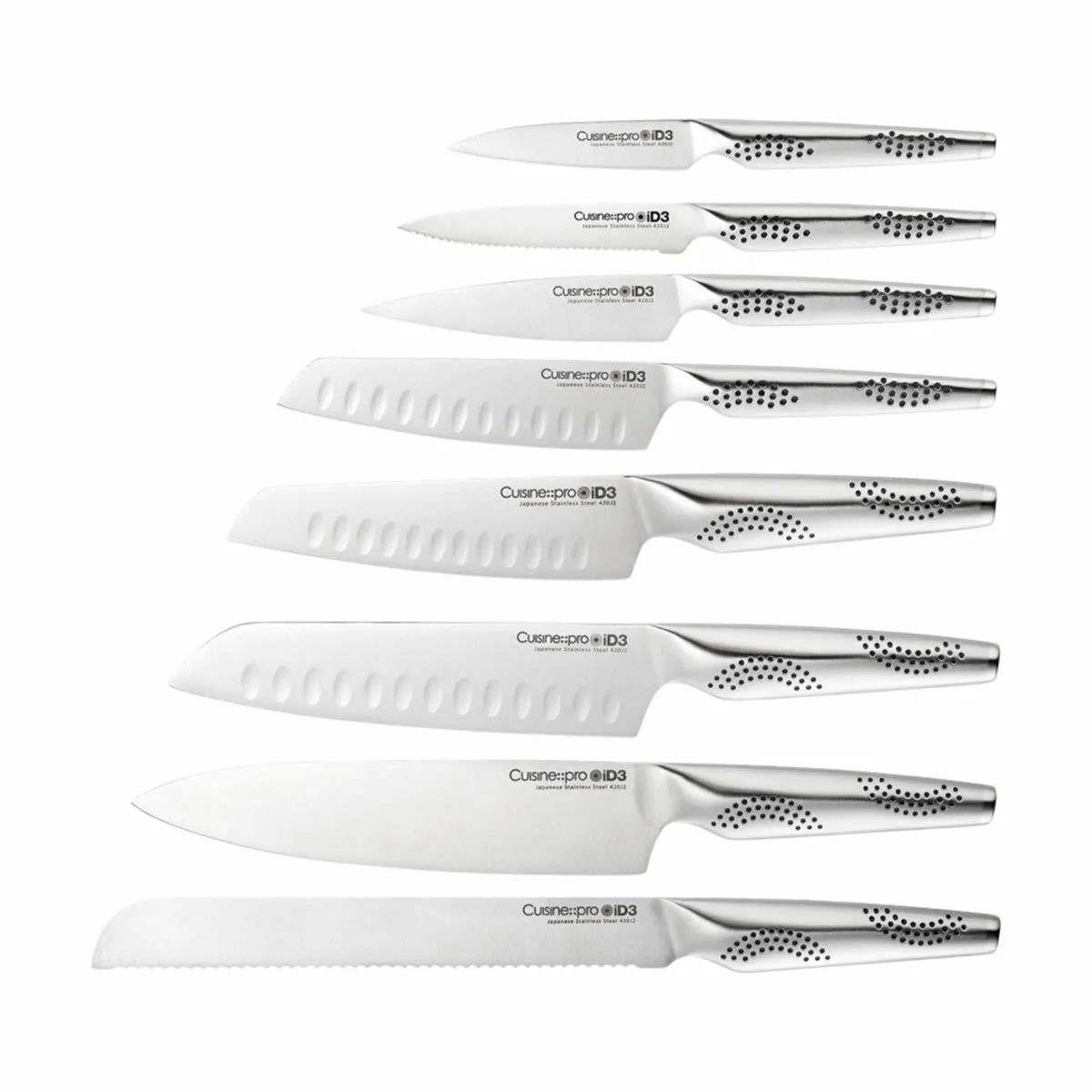 THE CUSTOM CHEF™ Knivblokke med knive Cuisine::pro®
iD3® Cuisine::pro iD3 Ryu Knivblok - 9 dele i Brun/klar, 4