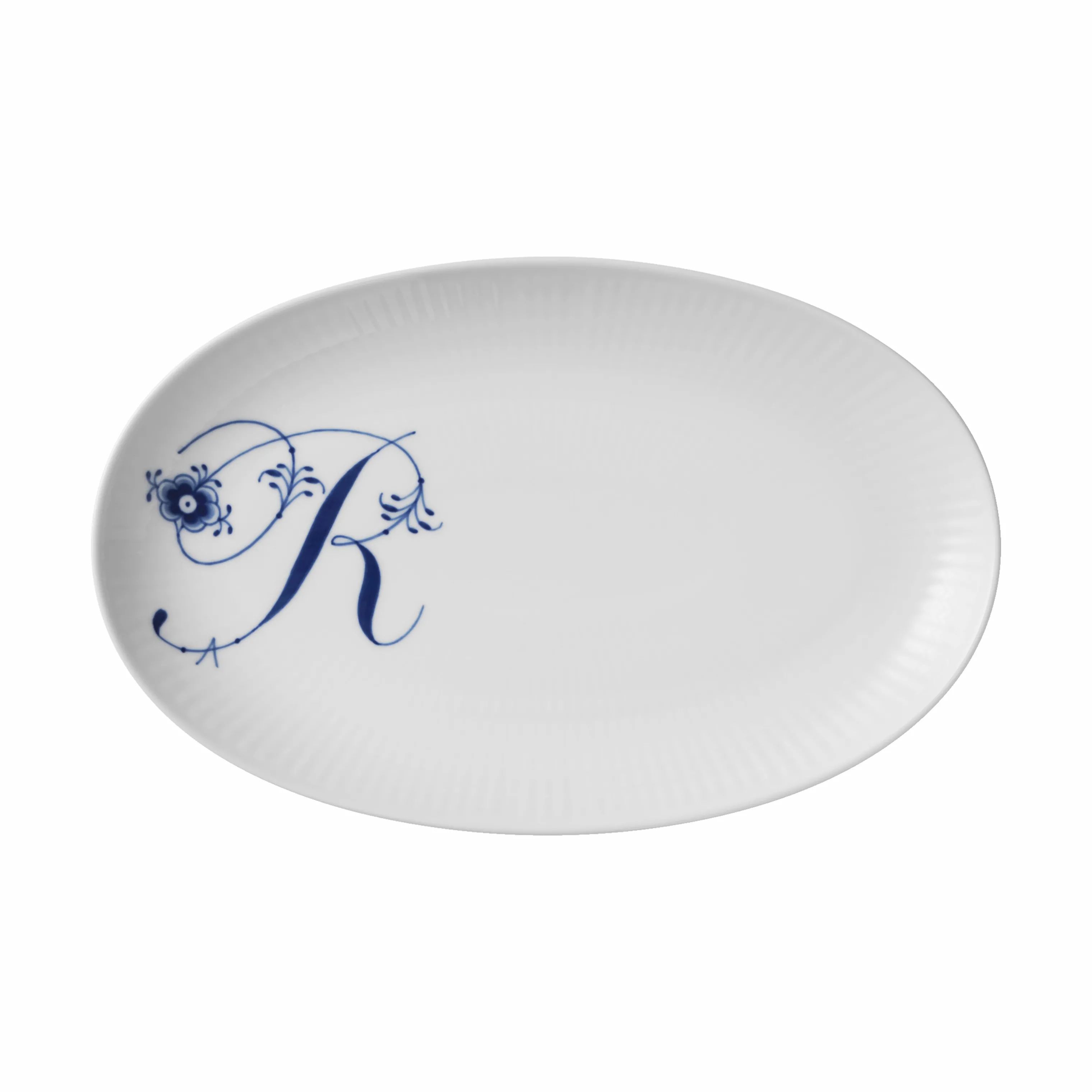 Royal Copenhagen Frokosttallerkener Alfabet kollektion Tallerken - R i R tallerken, 1