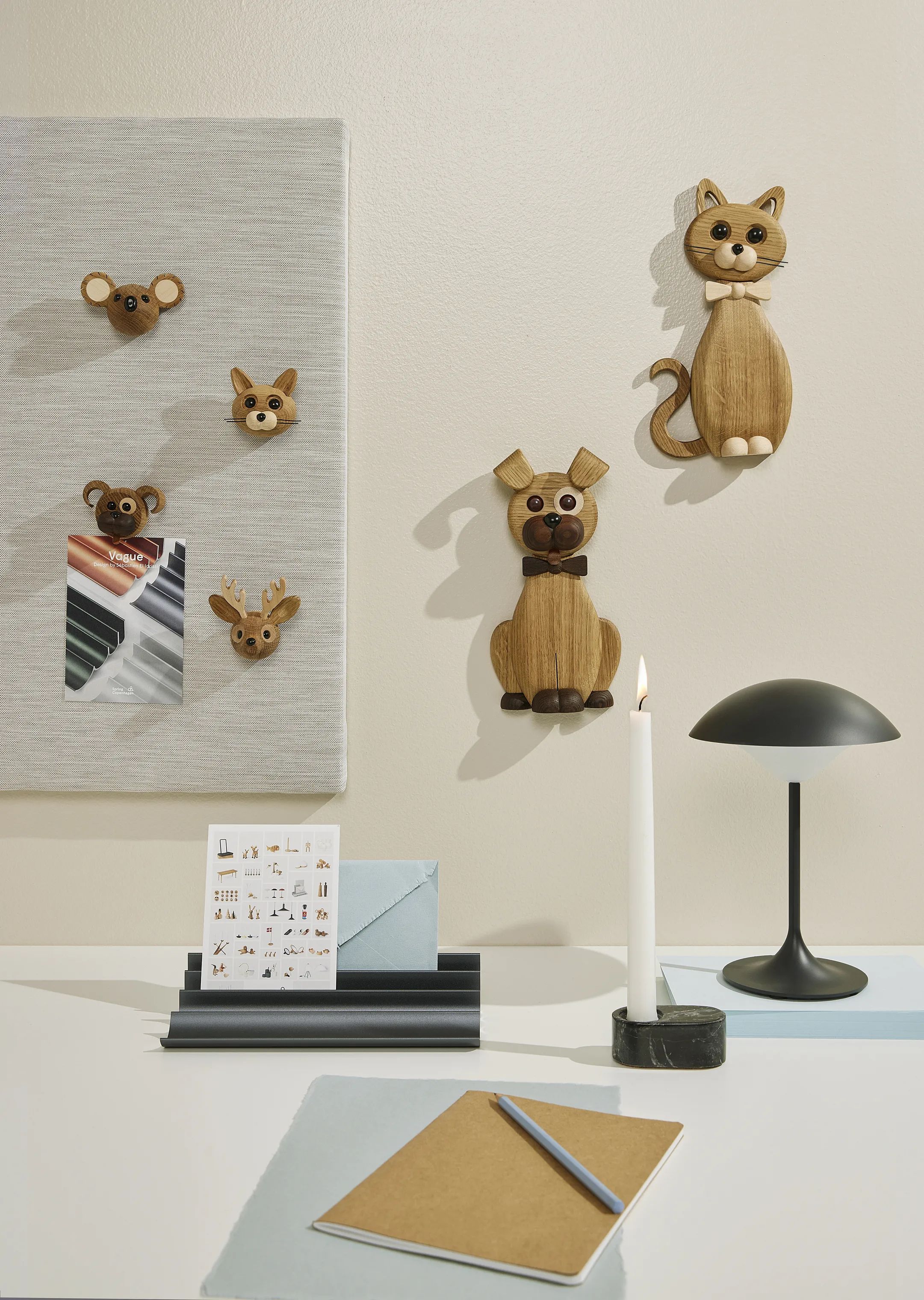 Spring Copenhagen Dyrefigurer Hanging Hund Happy i Natur, 3