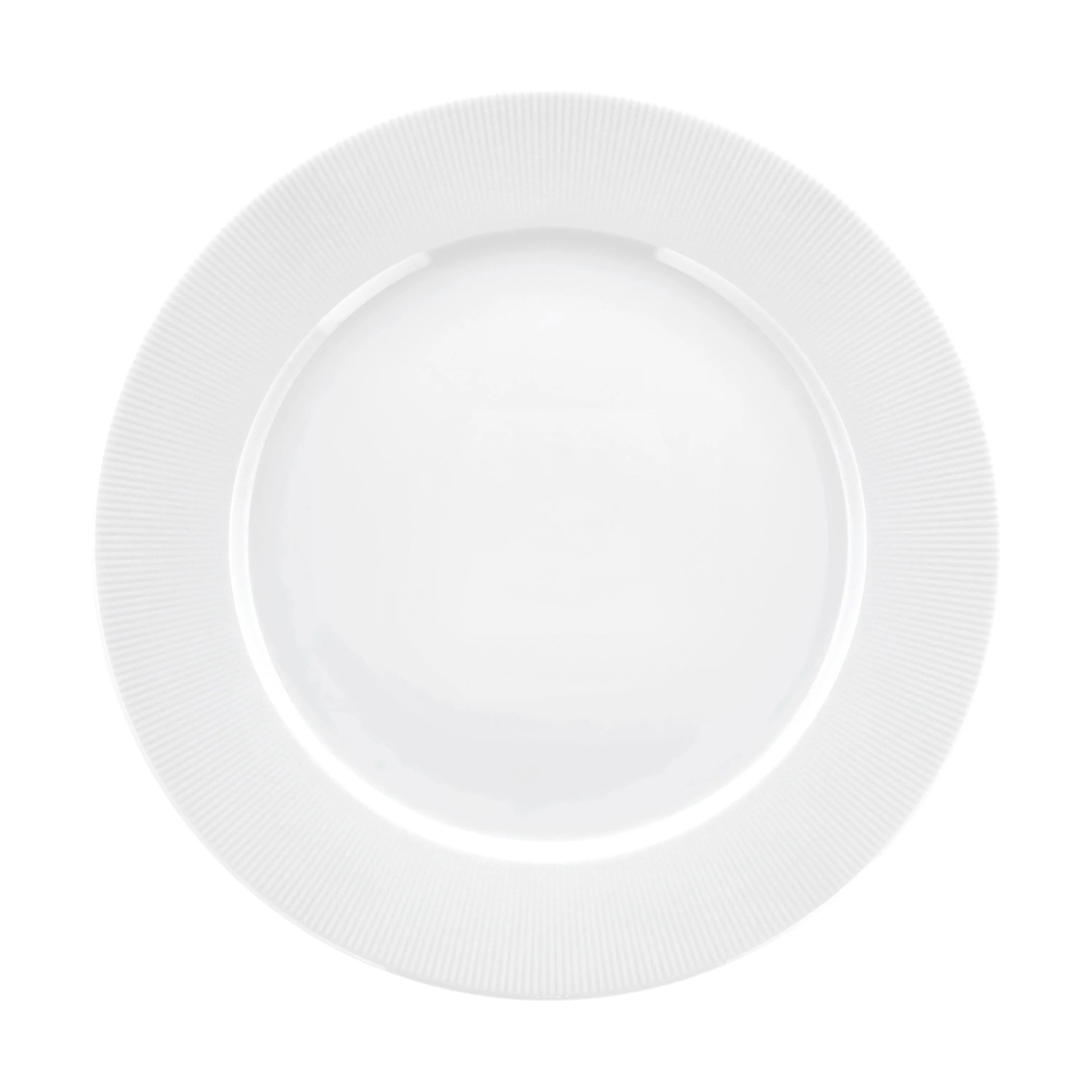 Pillivuyt Middagstallerkener Eventail Tallerken i Hvid, 28 cm, 5