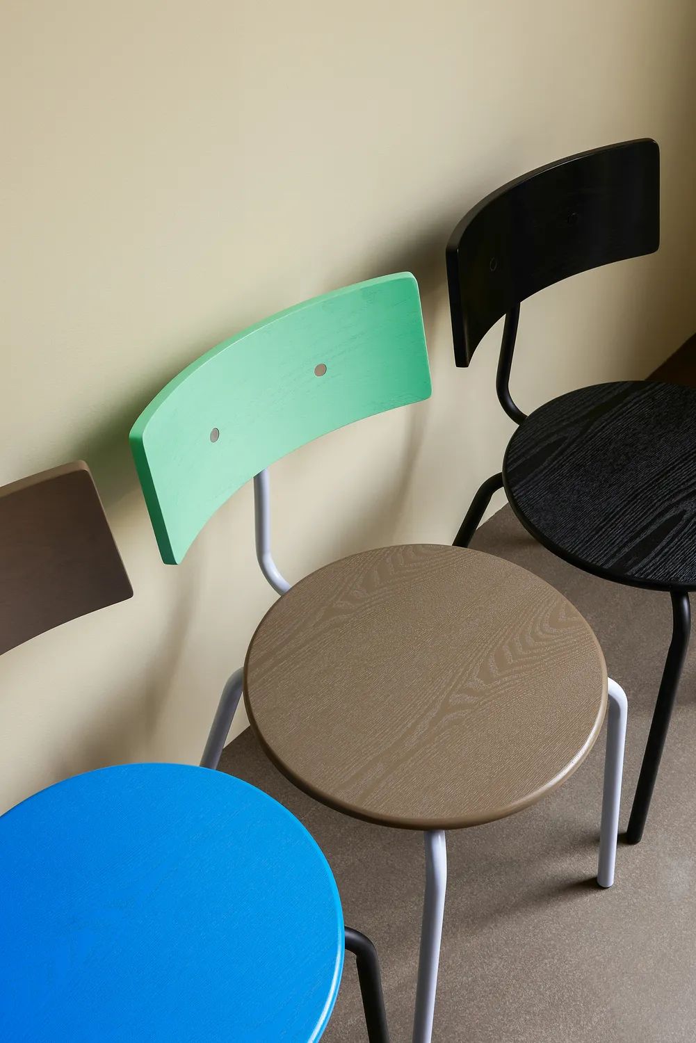 Hübsch Spisebordsstole Koi Spisebordsstol - 2 stk. i Brun/Grøn/Lilla, 2