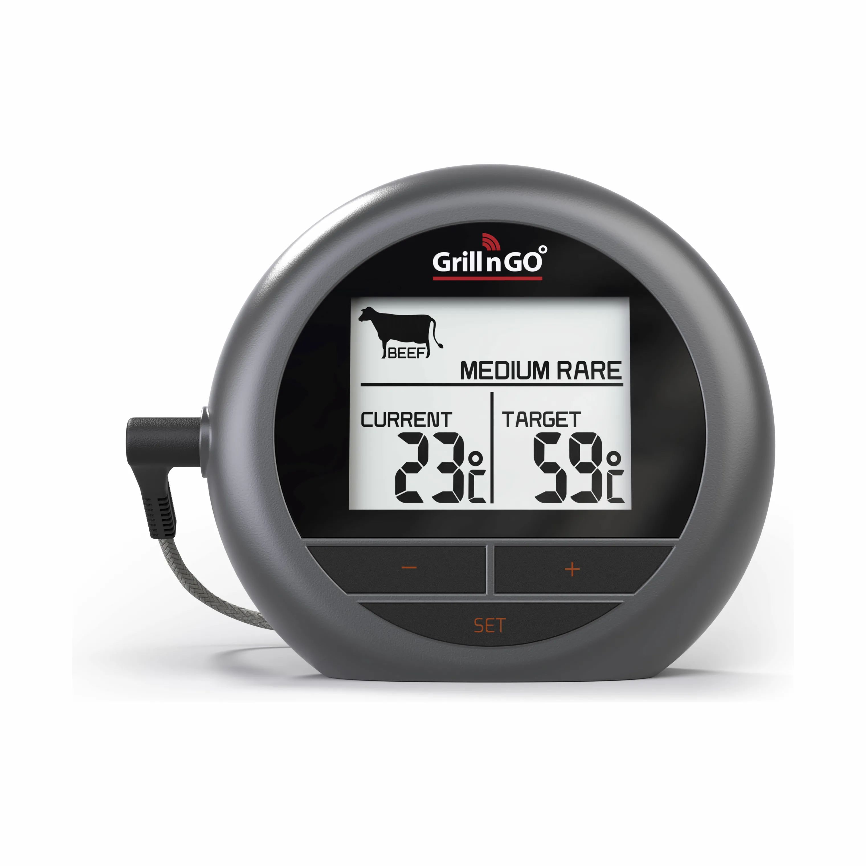GRILL'N'GO Stegetermometre One 2.0 Stegetermometer i Grå, 2