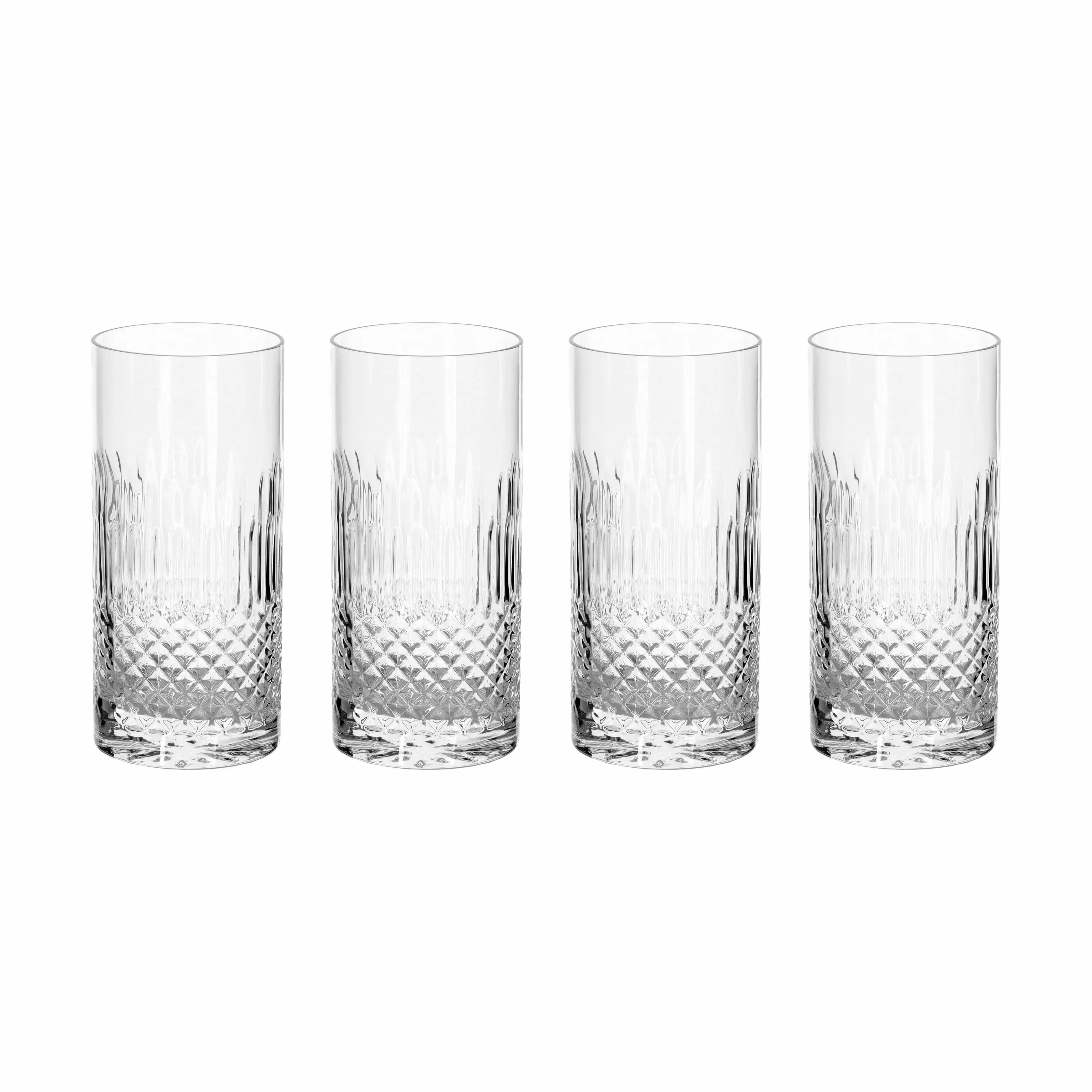 Luigi Bormioli Ølglas Diamante Øl-/longdrinkglas - 4 stk. i klar, 48 cl, 1