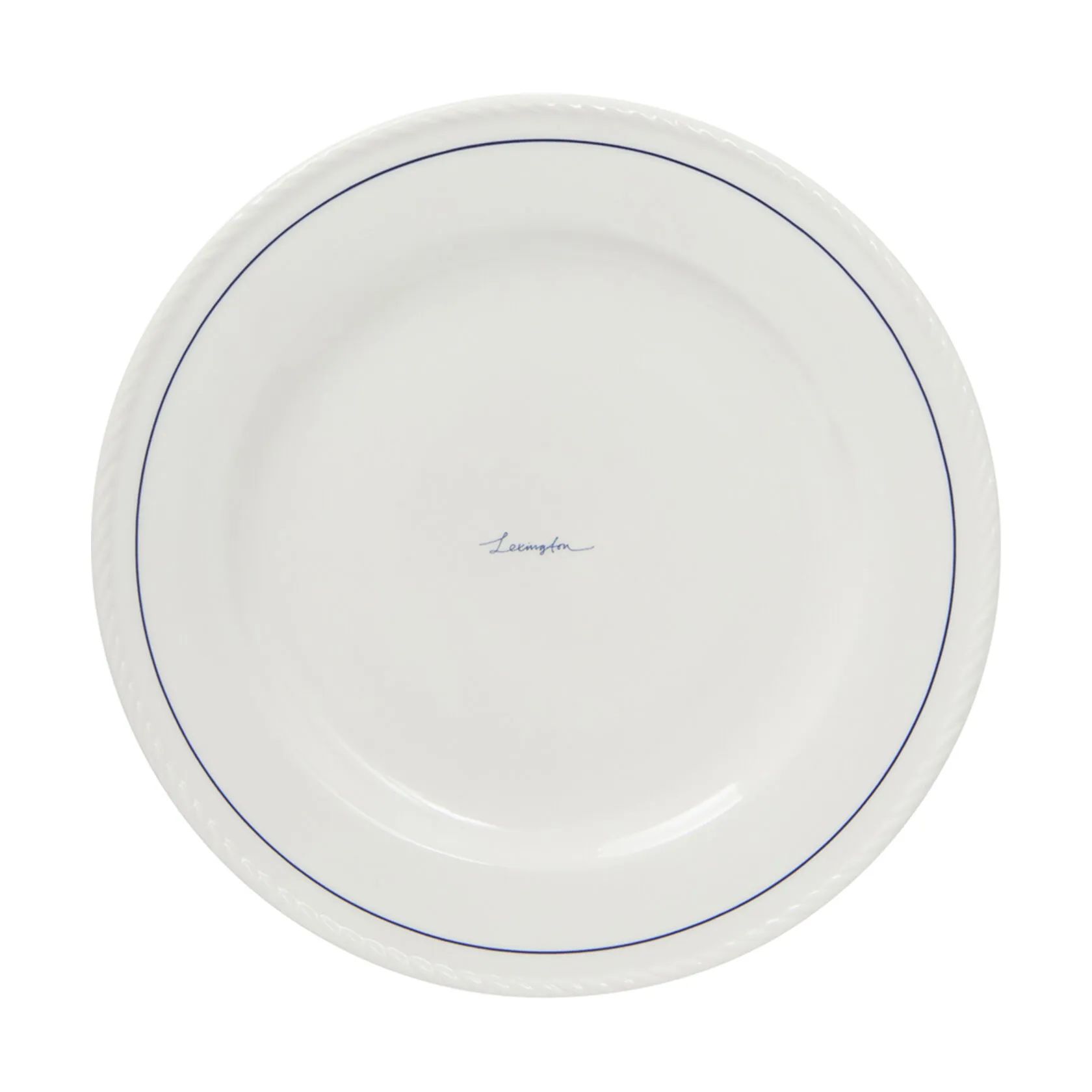 Lexington Middagstallerkener Middagstallerken - 4 stk. i White/Dark Blue, 2