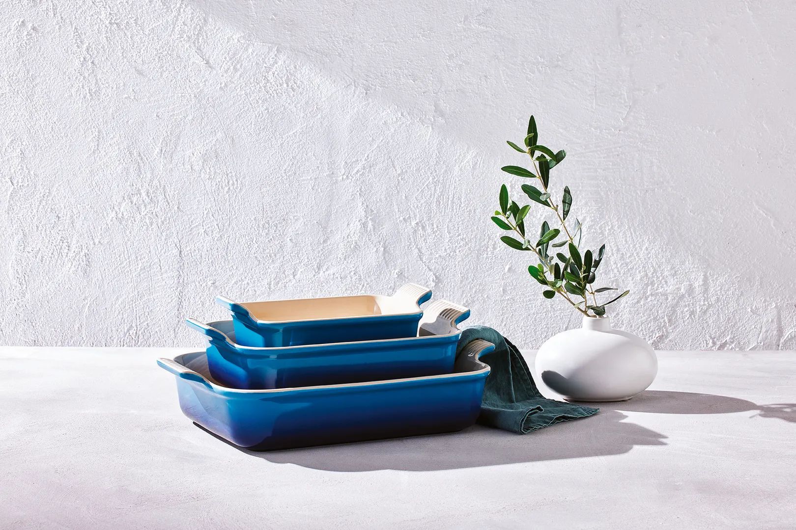 Le Creuset Ovnfaste fade Heritage Ovnfast Fad i Azure , B25 x L39 cm, 2