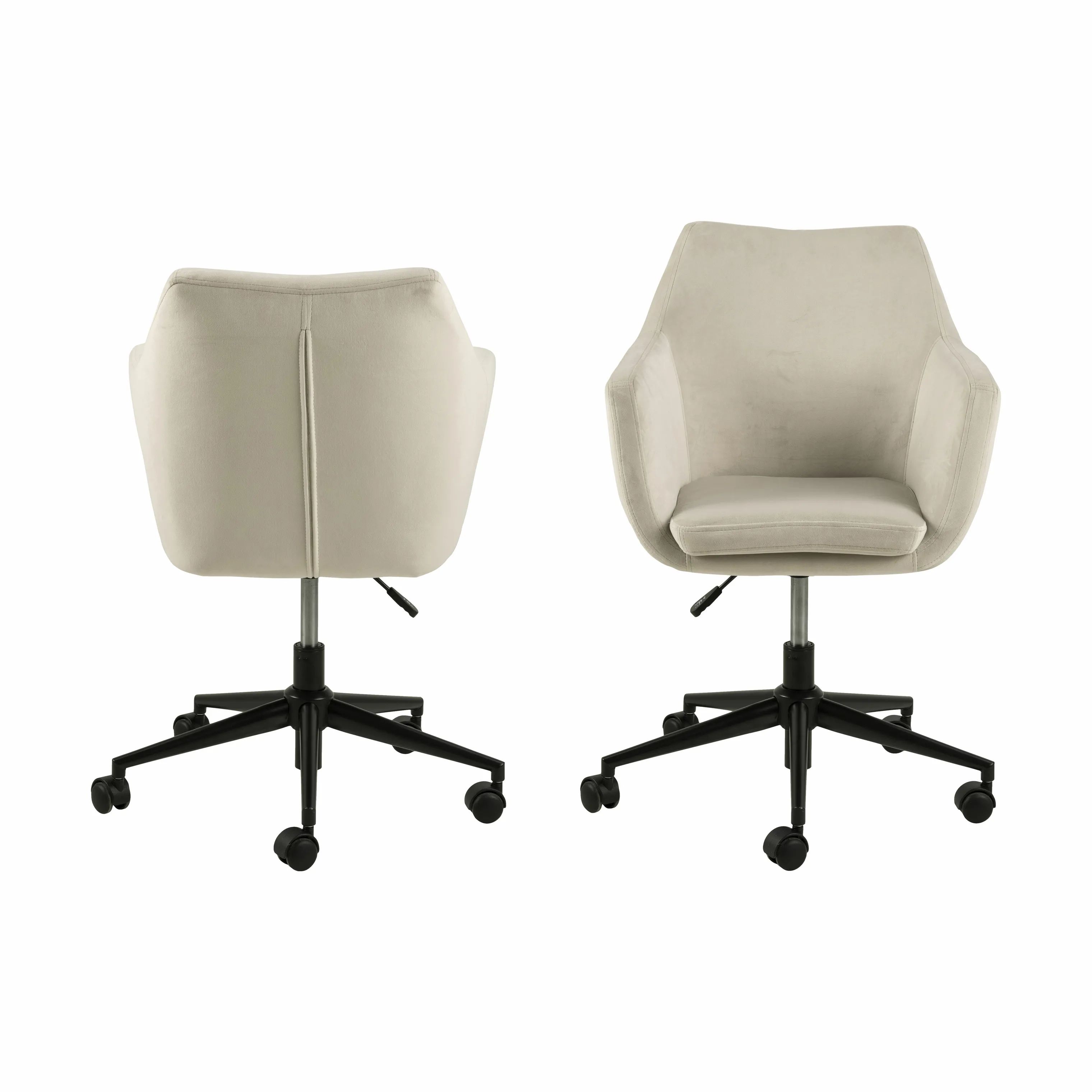 CASA Living Skrivebordsstole Nora Skrivebordsstol i Sand/sort, 4