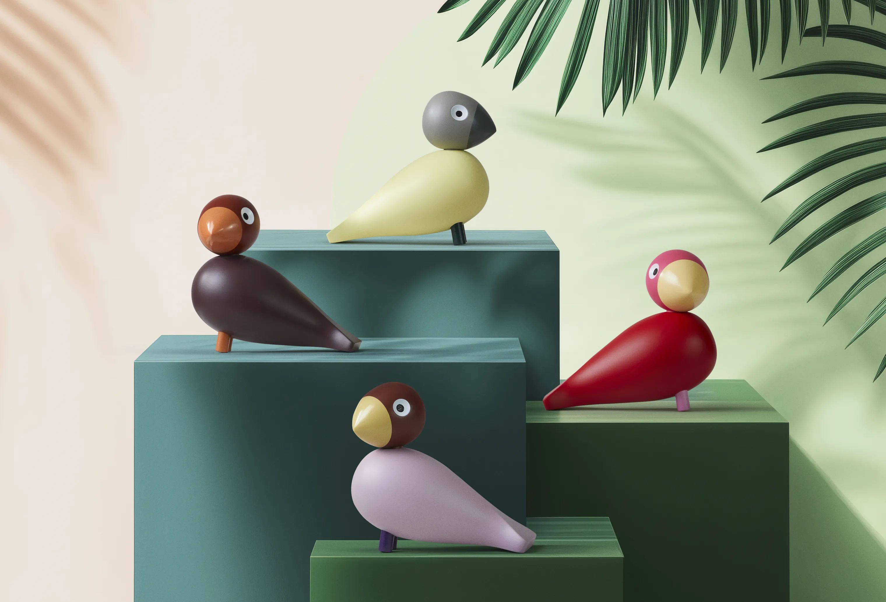 Kay Bojesen Dyrefigurer Birds Årsfugl 2025 - Bella i Creme/Grå, 3