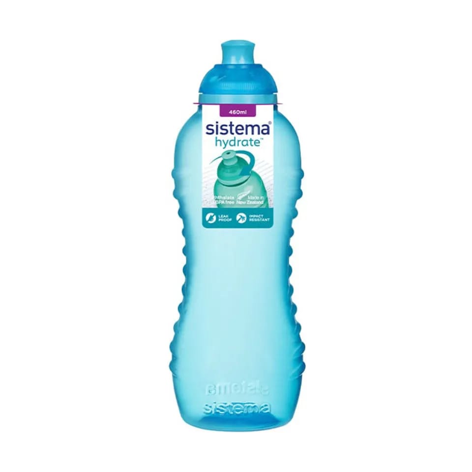 Sistema Drikkedunke Twist 'n' Sip Drikkeflaske i Blå, 460 ml, 1
