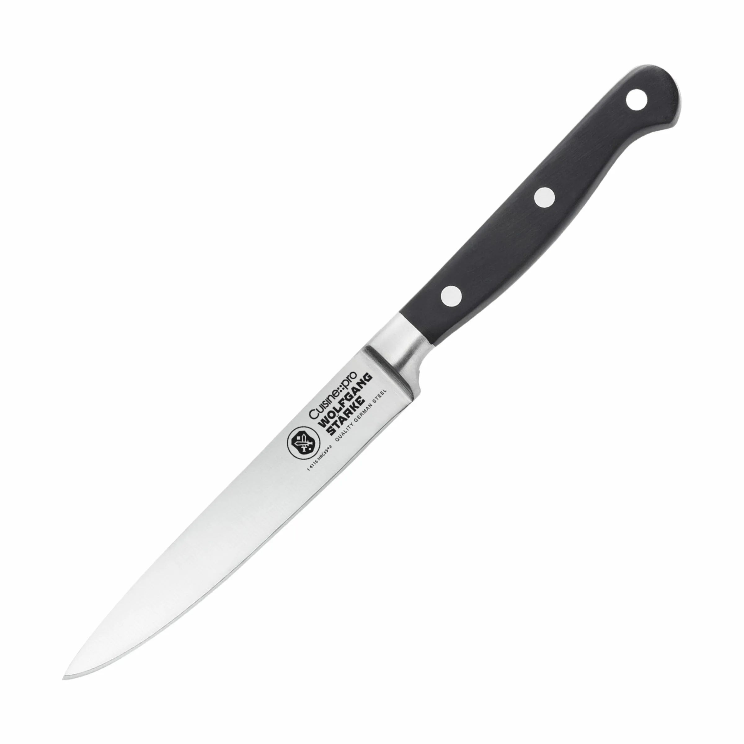 THE CUSTOM CHEF™ Kokkeknive Cuisine::pro® WOLFGANG
STARKE™ Cuisine::pro Wolfgang Starke Universalkniv i Sølvfarvet/sort, 1