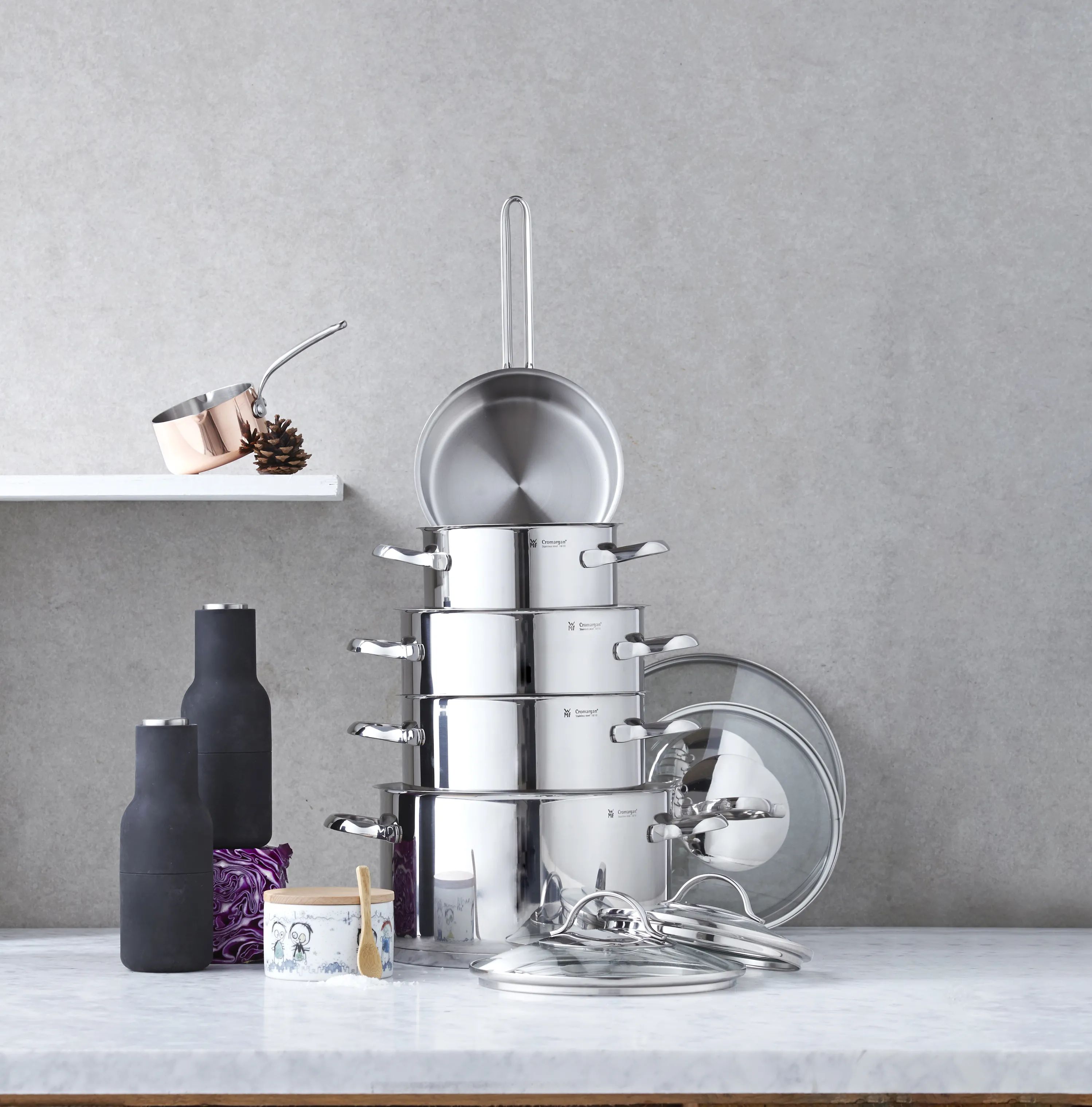 WMF Grydesæt Provence Plus Grydesæt - 9 dele i Stål, 3