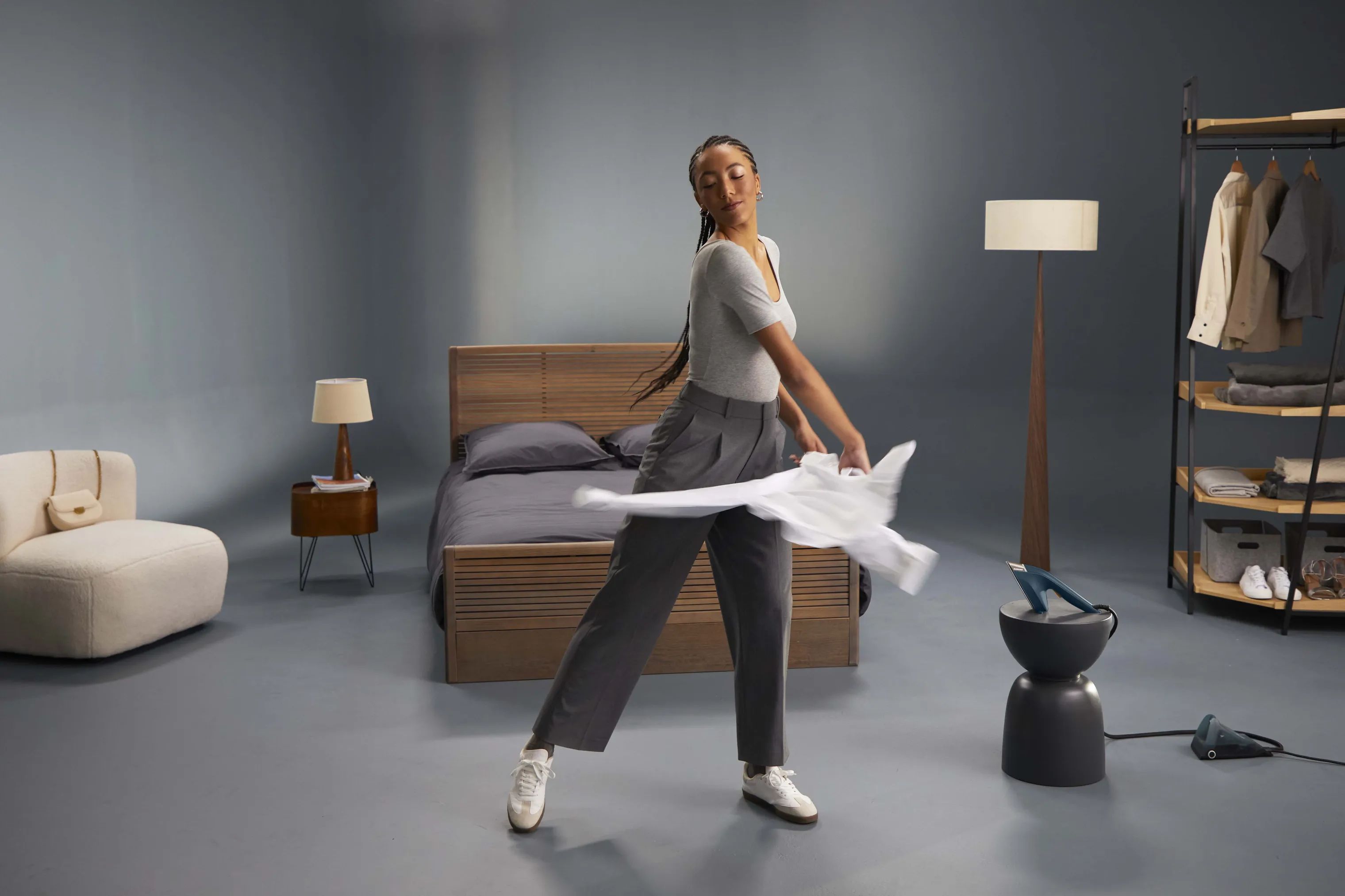 Tefal Strygejern Duo Force Dampsæt - 2 dele i Deep Dive Blue, 10