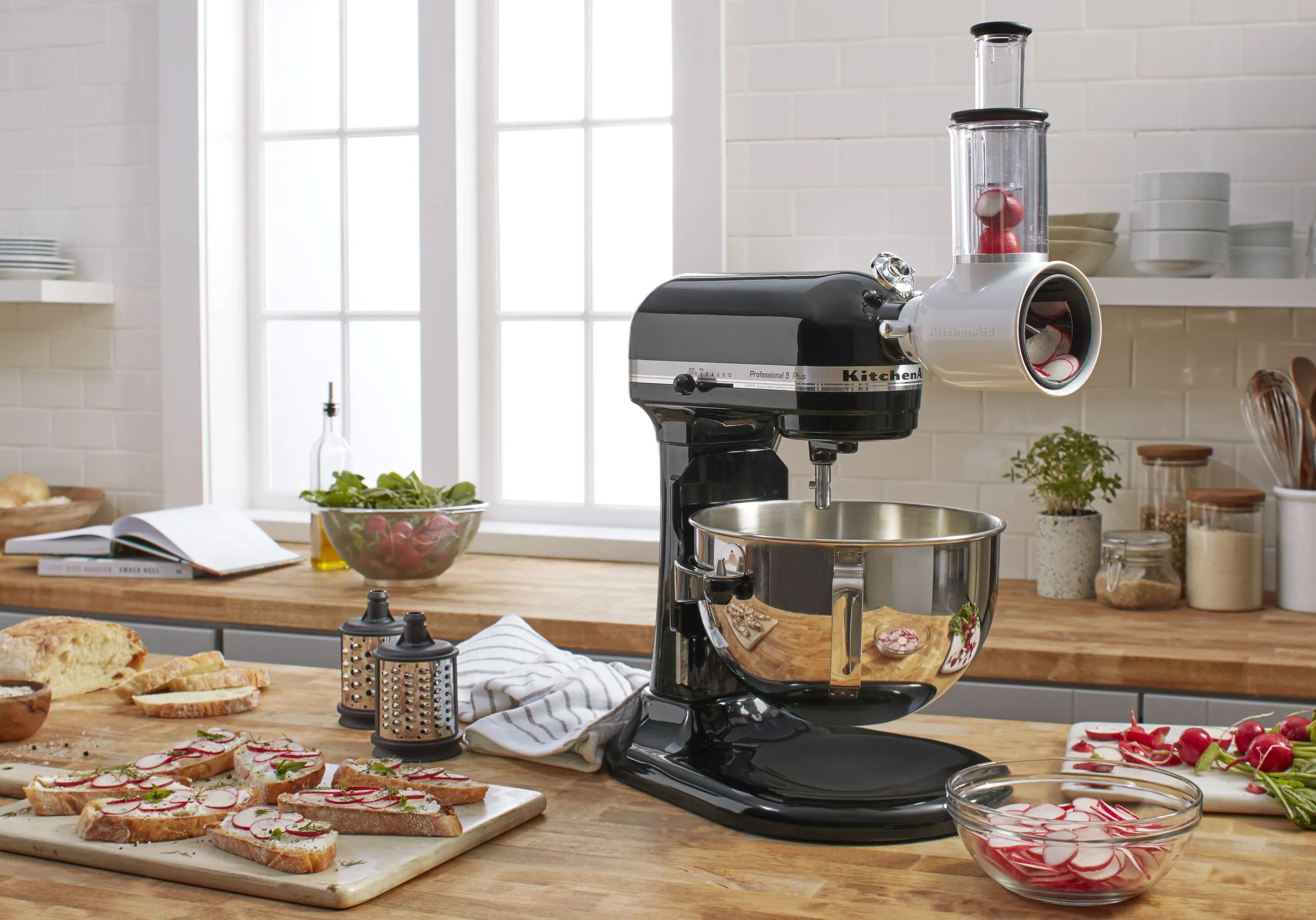 KitchenAid Tilbehør til røremaskiner Artisan Fresh Prep Råkostjern i Hvid, 3