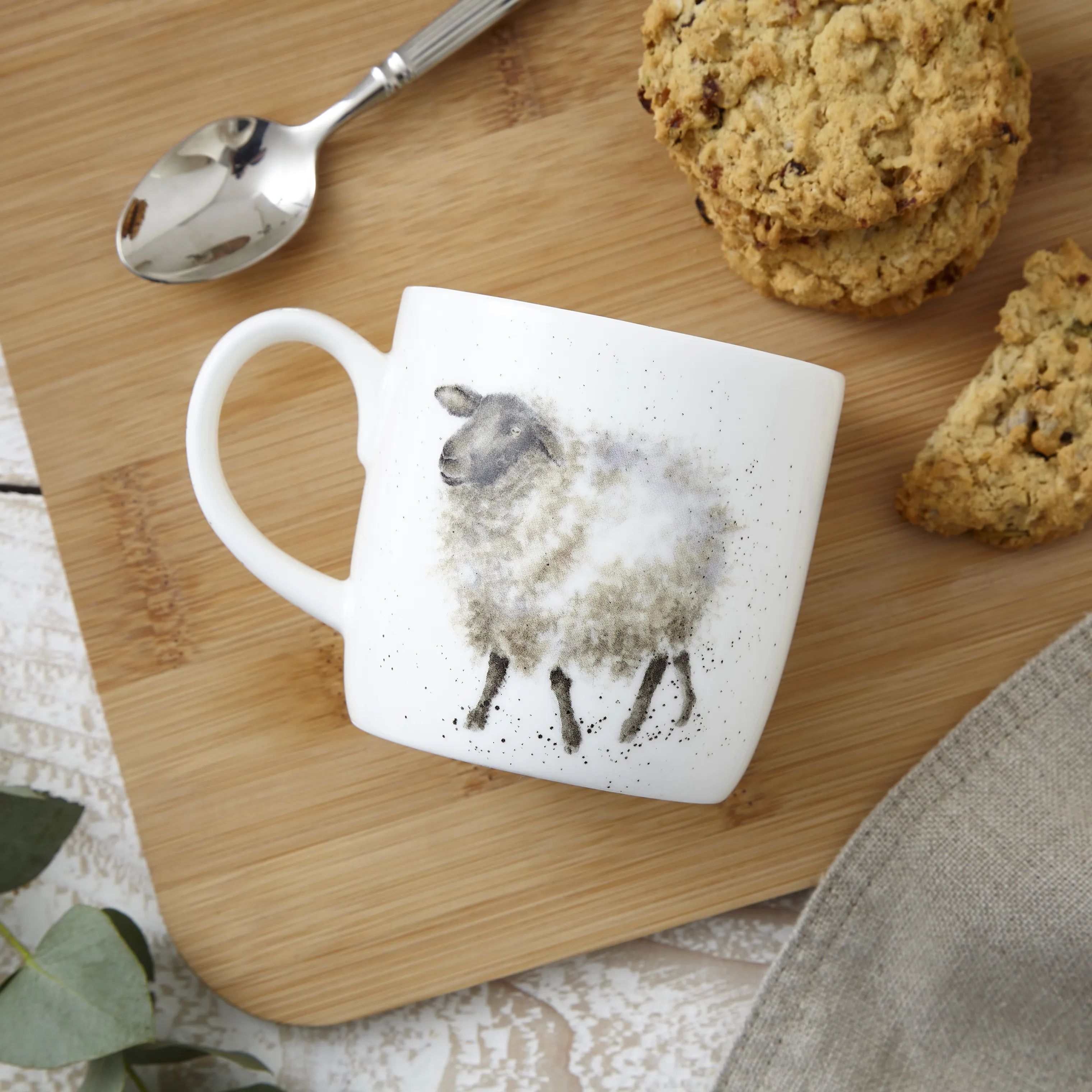 Royal Worcester Krus og kopper med hank Wrendale Krus - Wolly jumper i Får, 2