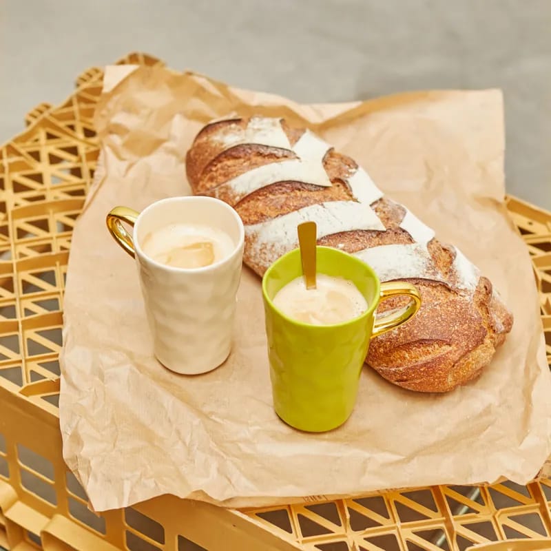 Urban Nature Culture Krus og kopper med hank Good Morning Kop i Split pea, 3