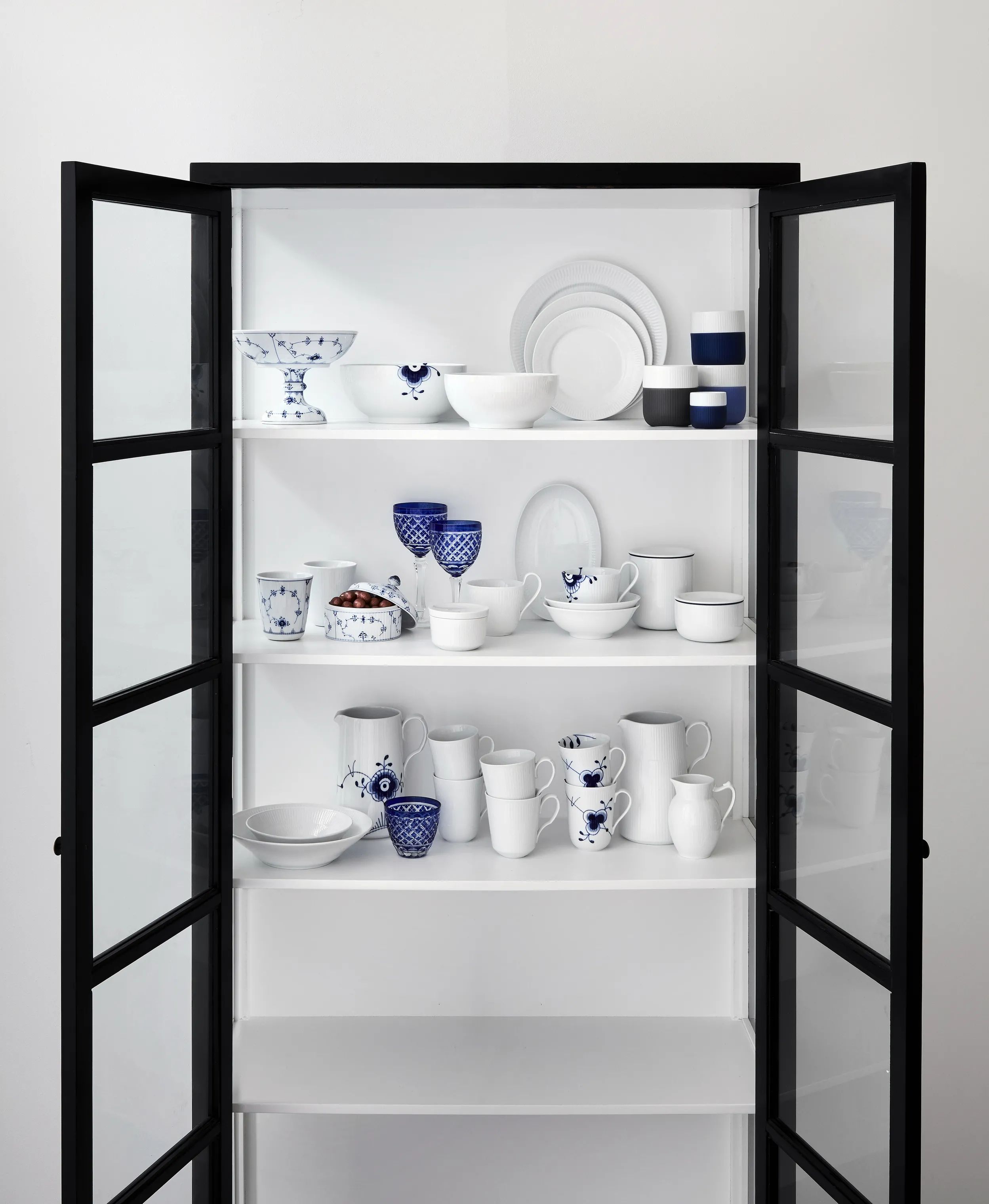 Royal Copenhagen Asietter Hvid Riflet Asiet i Hvid, 2