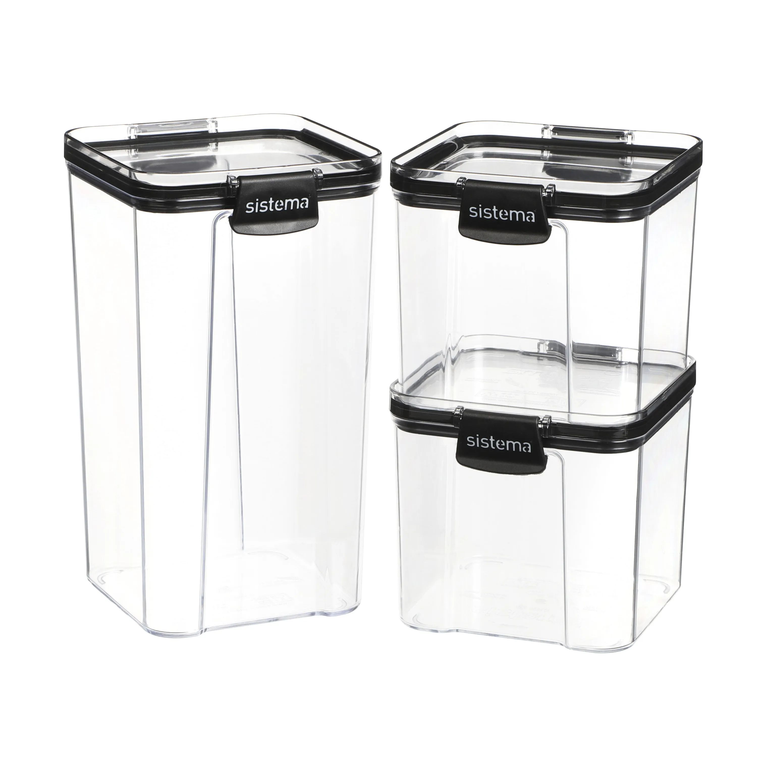 Sistema Opbevaringsbokse Ultra Opbevaringsbokse - 3 dele i 700ml/1,3 liter, 1
