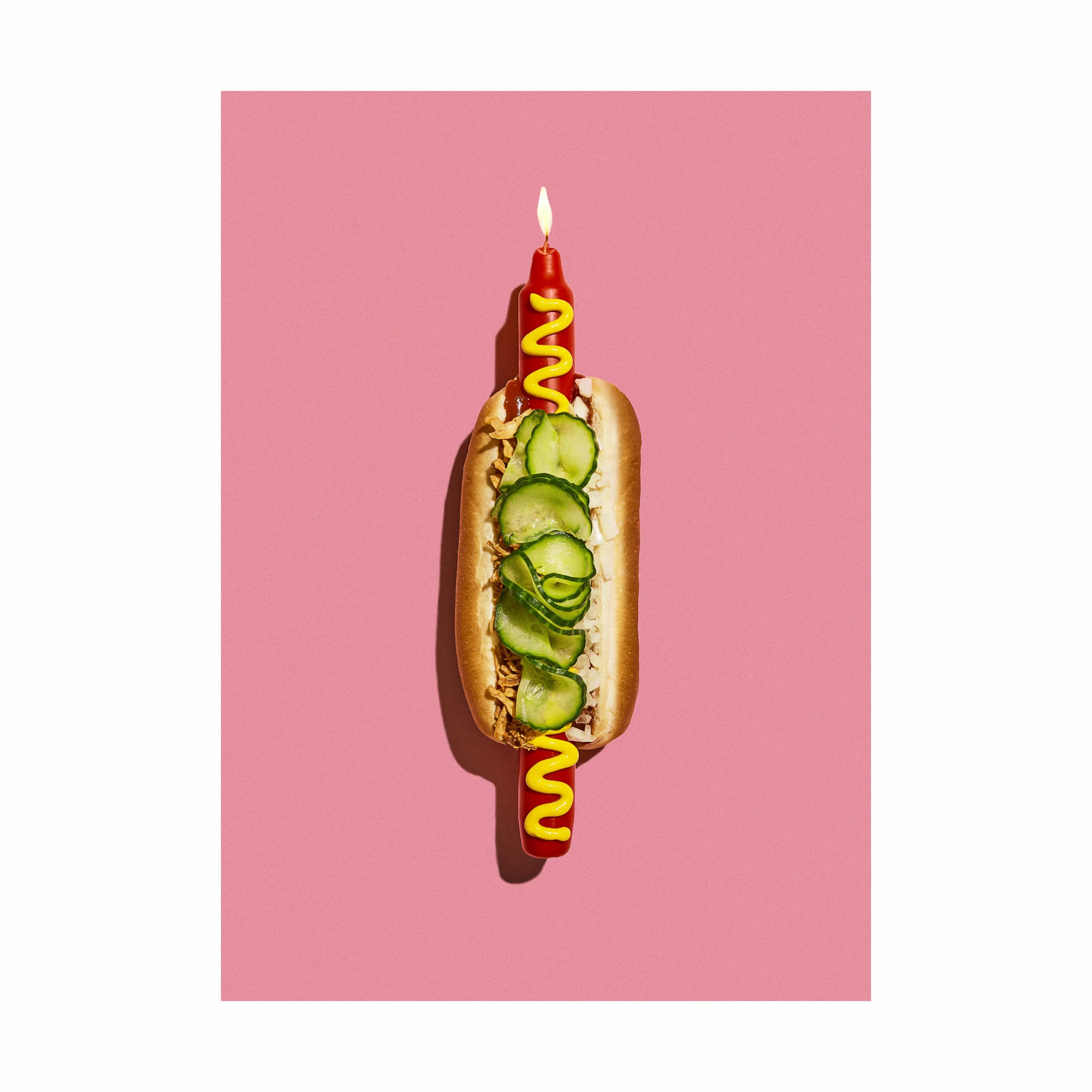 Poster&Frame Plakater plakat - Candlelight dinner i B70 x L100 cm, 1