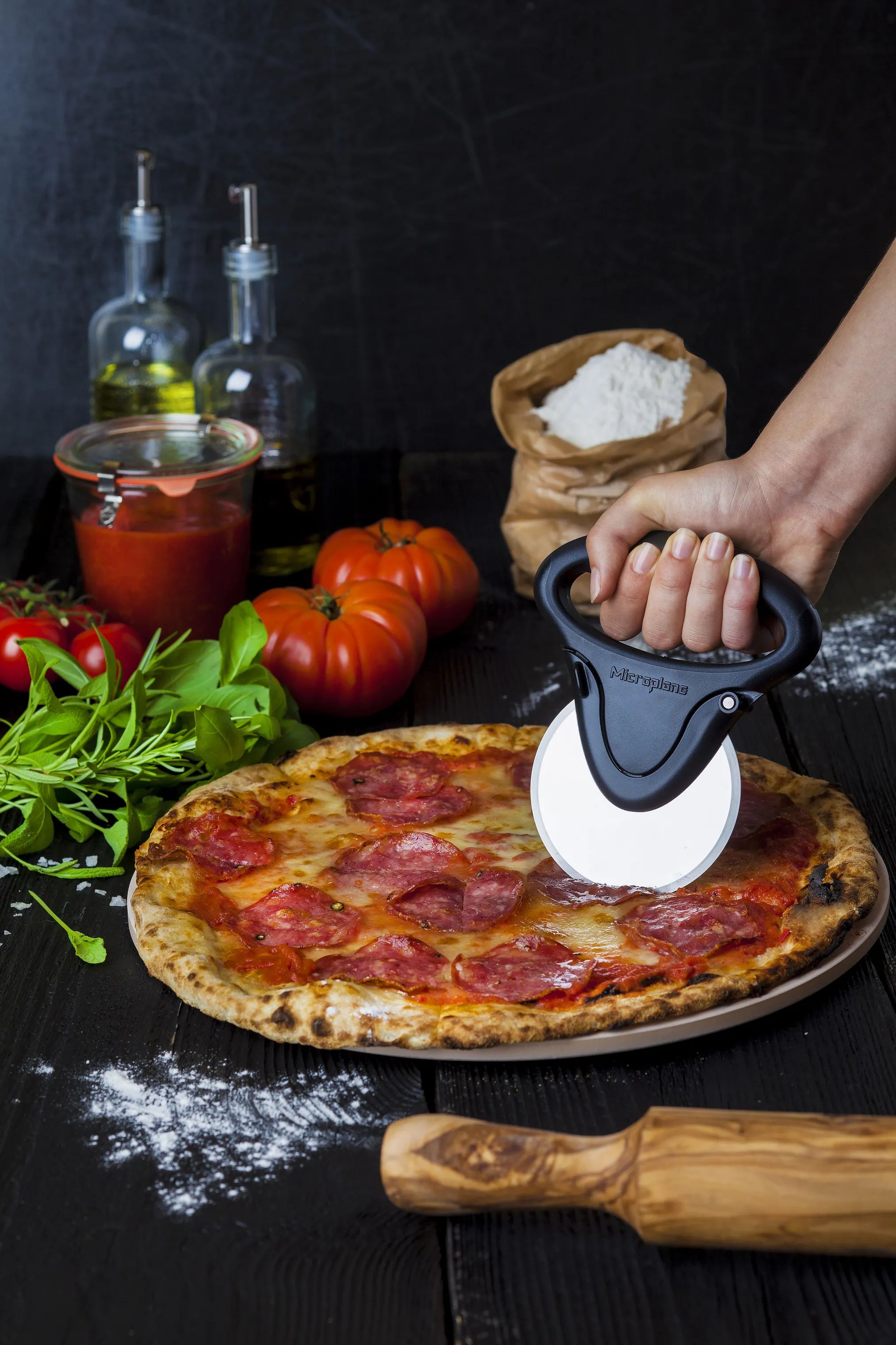 Microplane Pizzaskærere Gourmet Pizzaskærer i Sort, 2