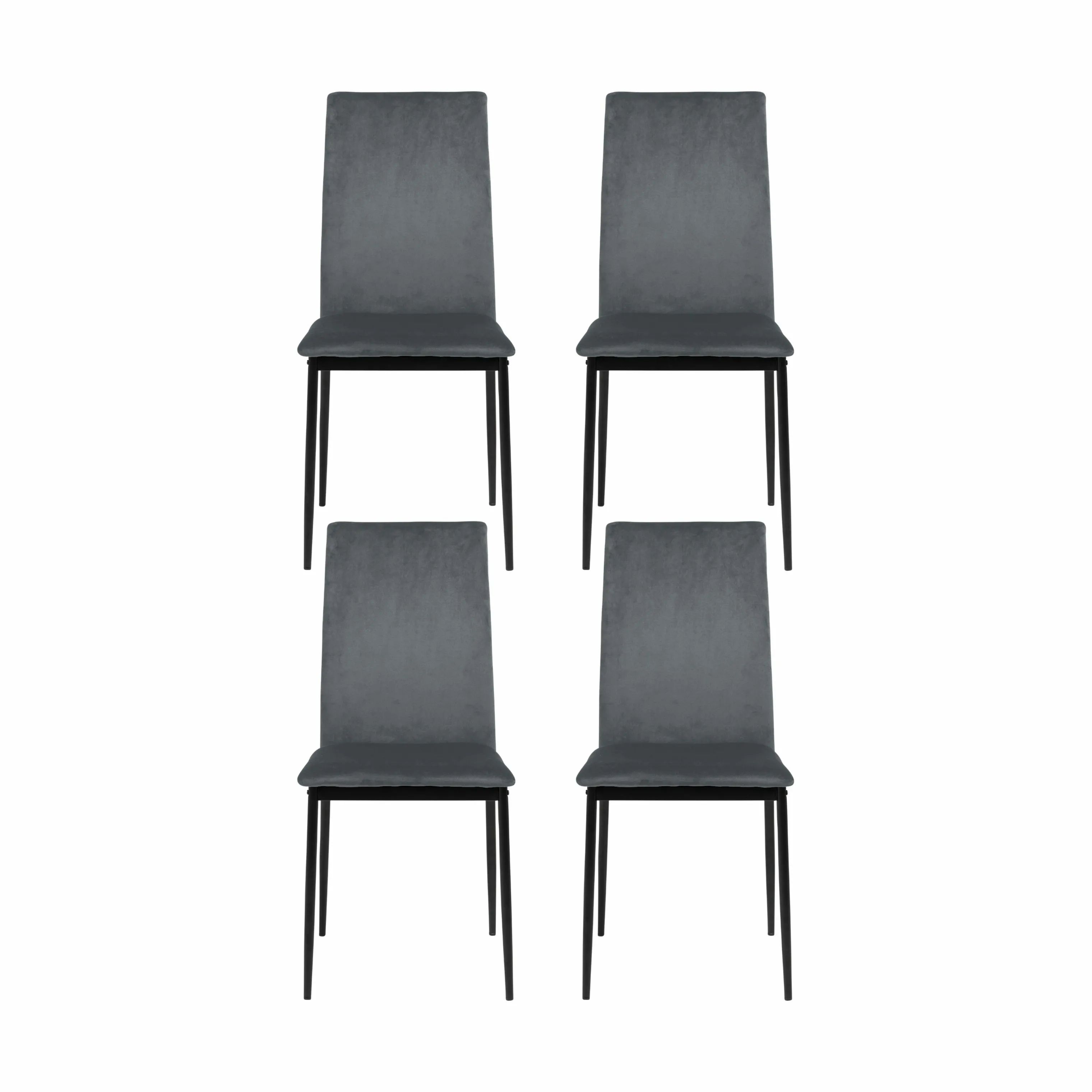 CASA Living Spisebordsstole Demina Spisebordsstol - 4 stk. i Mørkegrå, 1