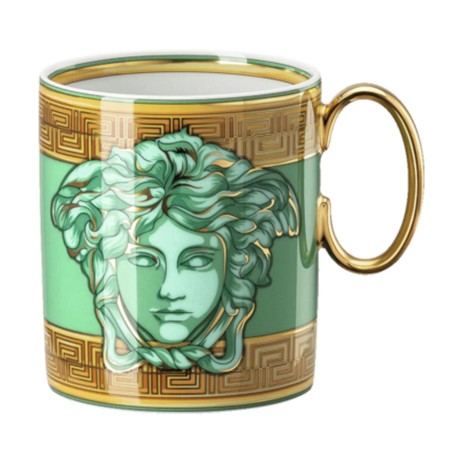 Versace Krus og kopper med hank Green Coin Krus i Multifarvet, 1