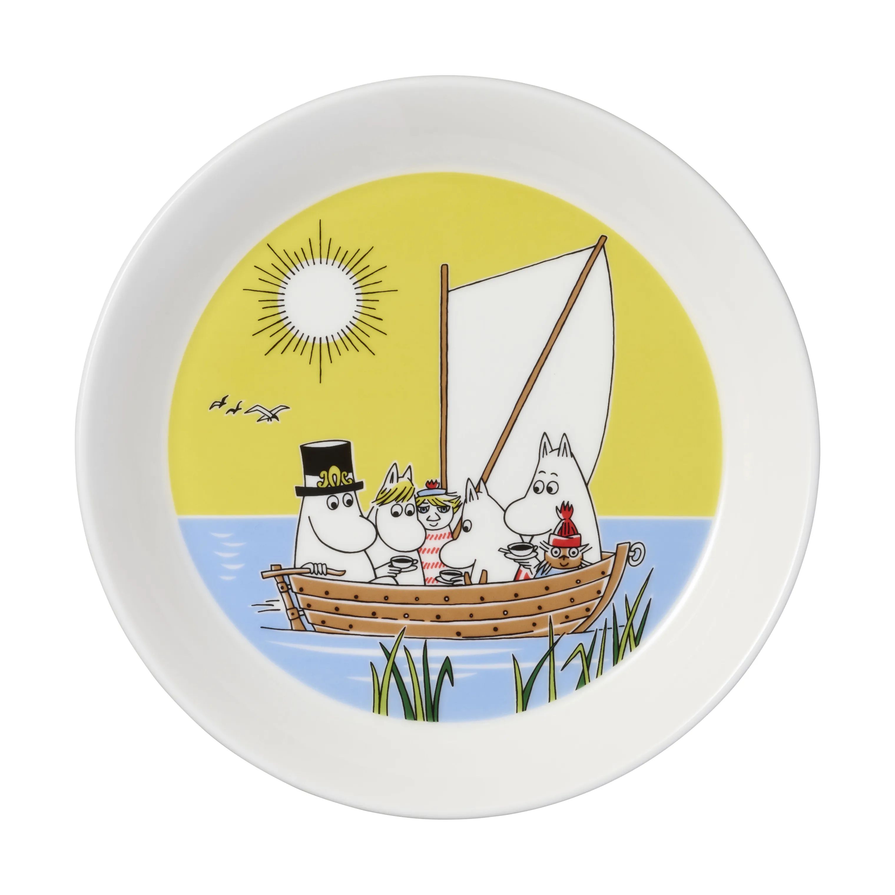 Moomin Arabia Frokosttallerkener Moomin special Tallerkensæt - Sejlads og Bål - 2 stk. i Multifarvet, 2