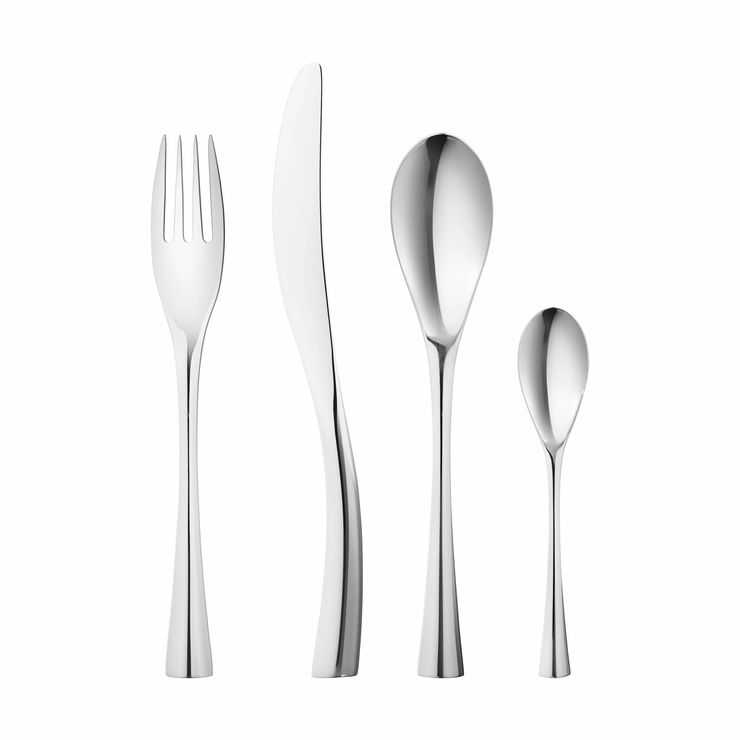 Georg Jensen Bestiksæt Cobra Bestiksæt - 4 stk. i Sølvfarvet, 1