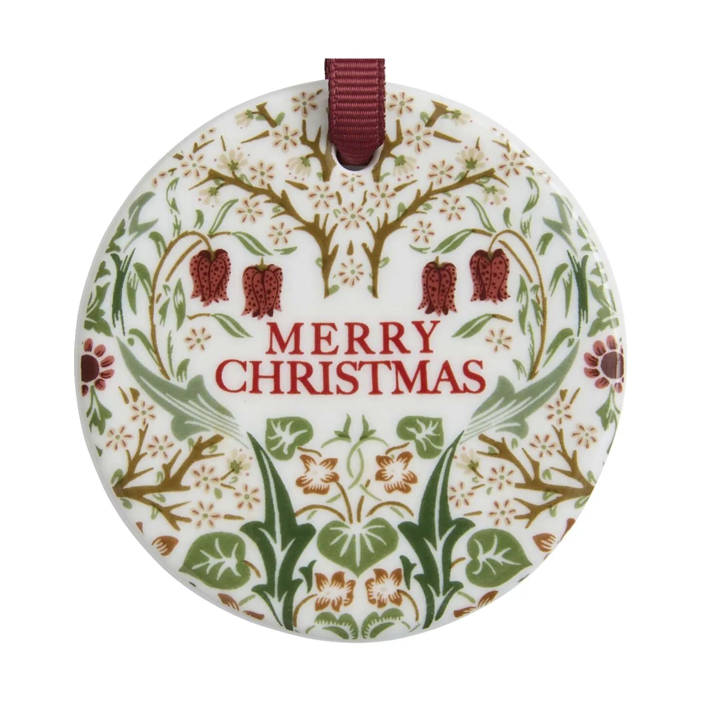 Spode Juleophæng Morris & Co Juleophæng - 2 stk. i Rød/grøn/hvid, 3