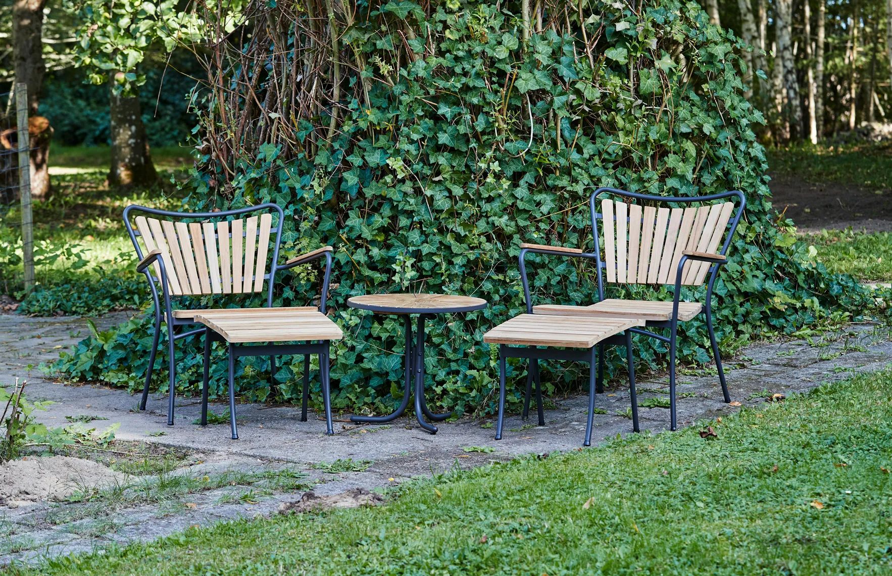 Mandalay Loungestole Marguerit Skammel til loungestol i Antracit, 2
