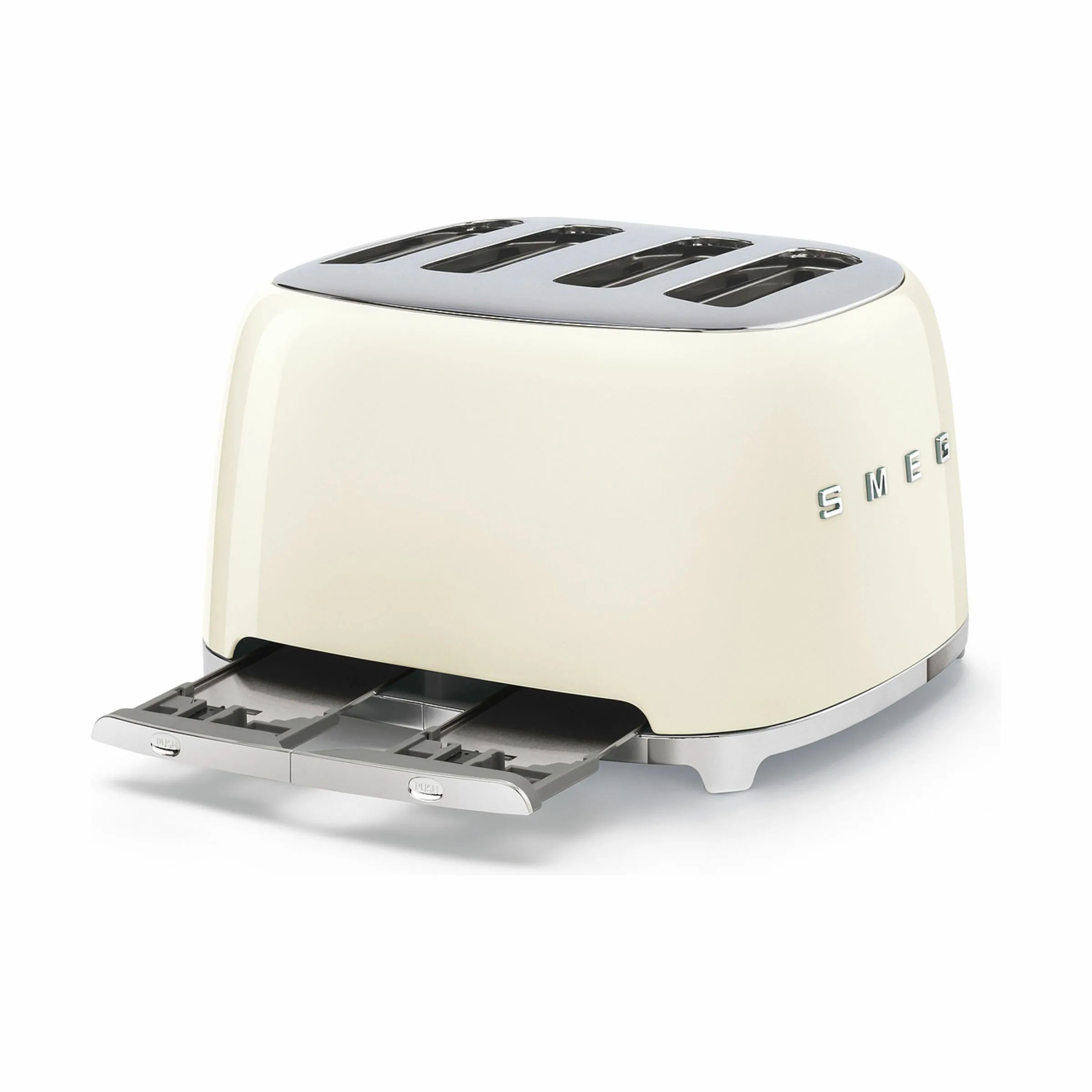 Smeg Brødristere 50's Style Brødrister TSF03CREU i Creme, 33 cm, 4